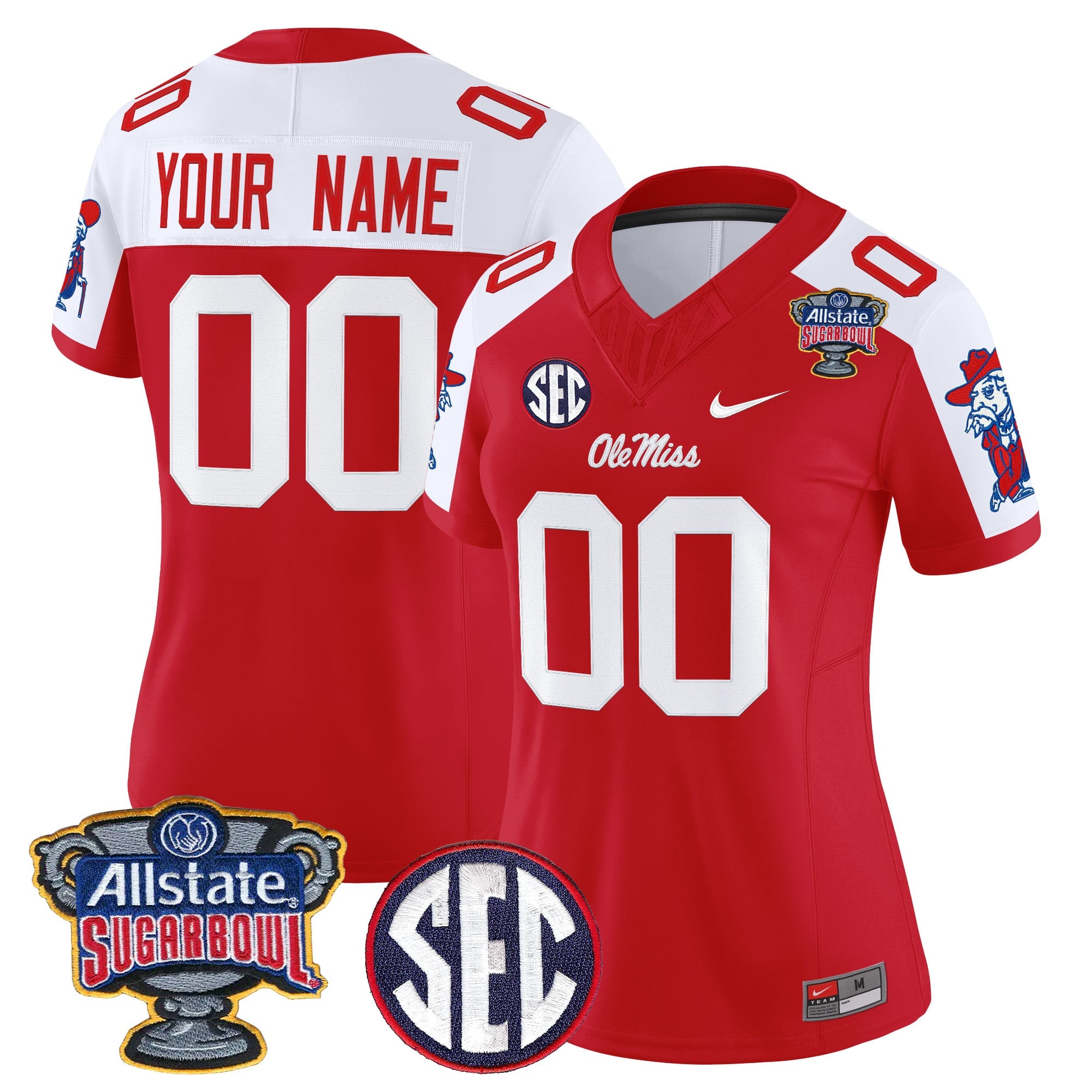 Ole Miss Rebels 2026 Sugar Bowl Vapor Limited Custom Jersey - All Stitched