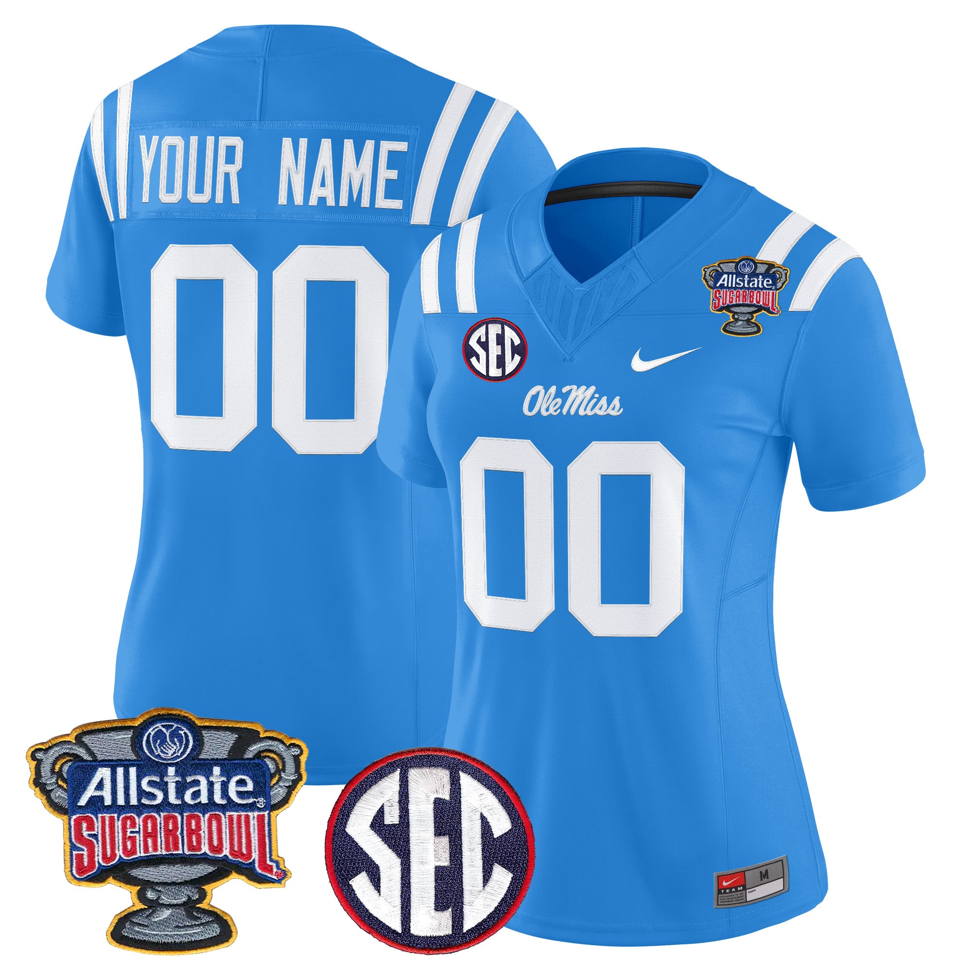 Ole Miss Rebels 2026 Sugar Bowl Vapor Limited Custom Jersey - All Stitched