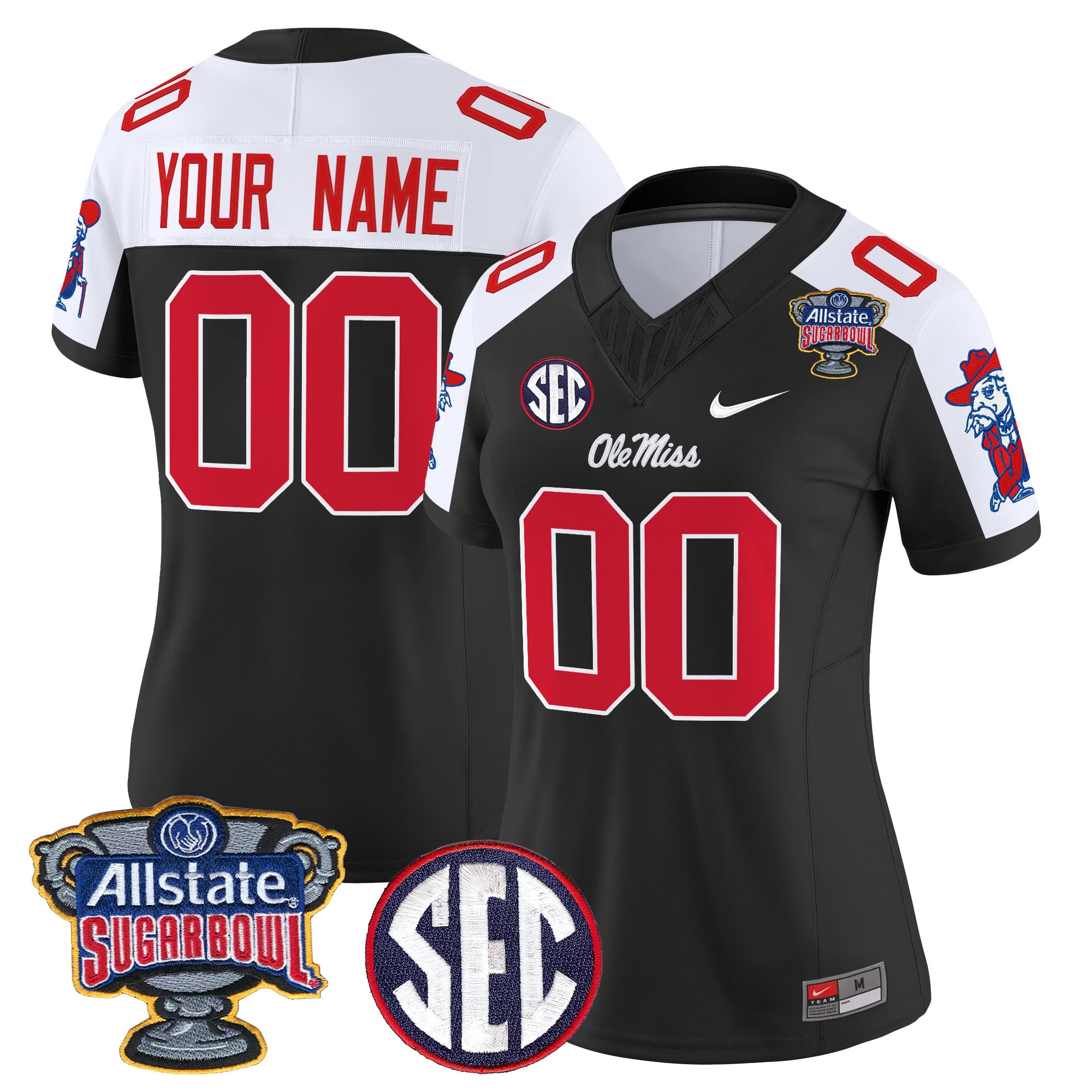 Ole Miss Rebels 2026 Sugar Bowl Vapor Limited Custom Jersey - All Stitched