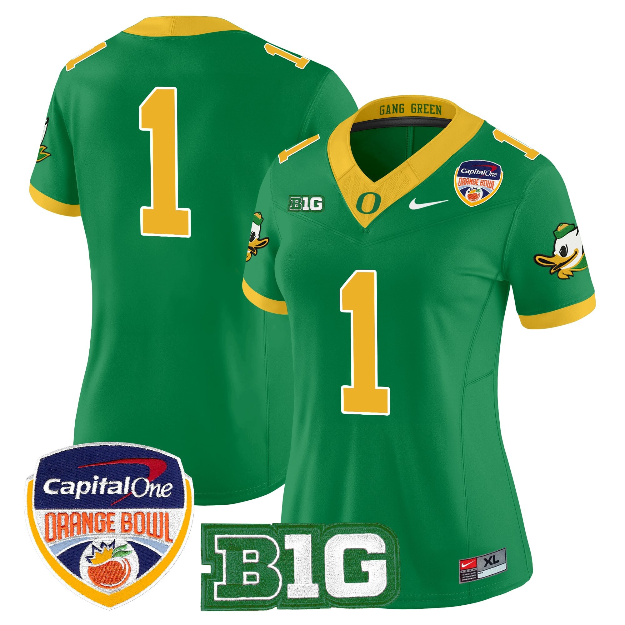 Women's Oregon Ducks 2026 Orange Bowl Vapor Limited Jersey - All Stitched