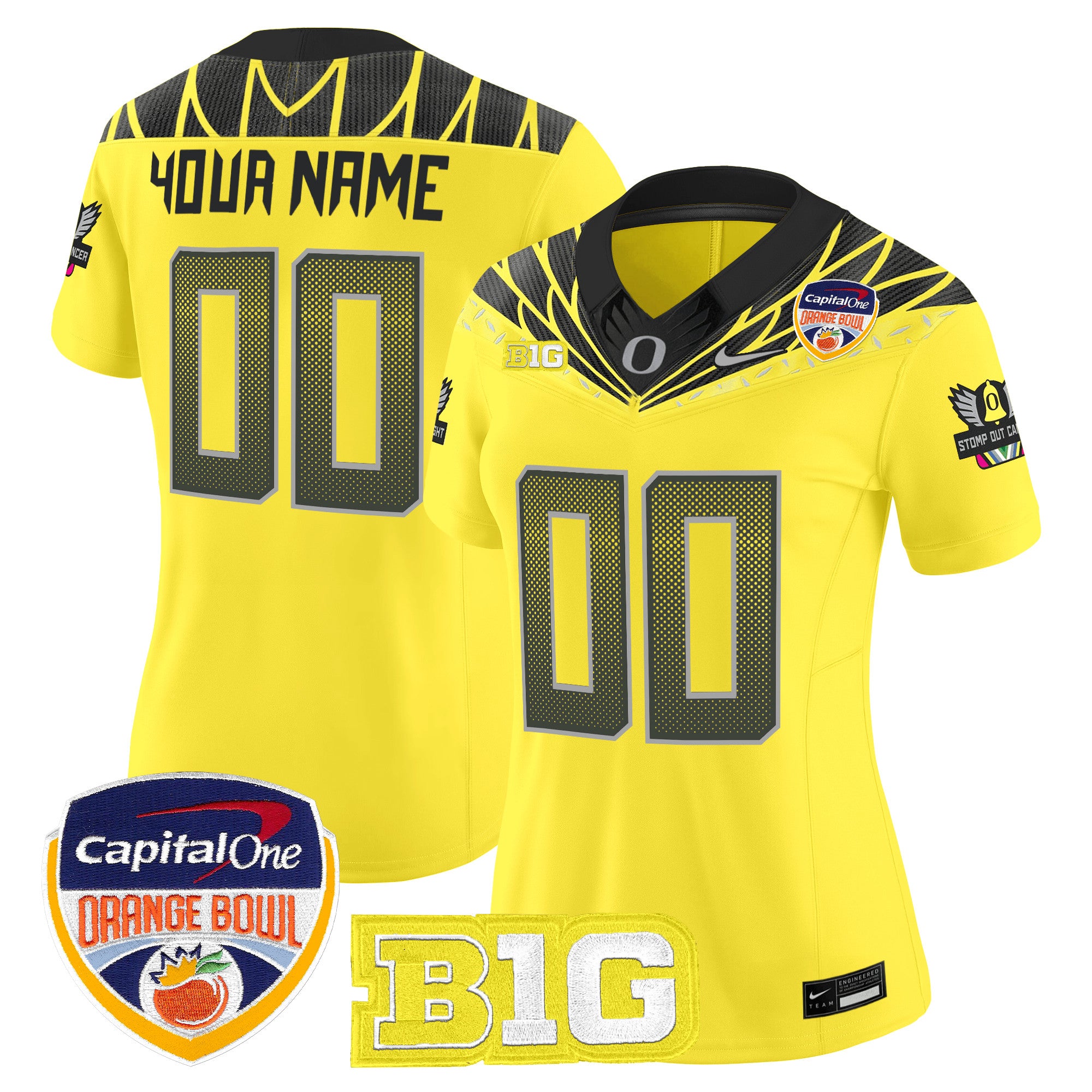 Oregon Ducks 2026 Orange Bowl Vapor Limited Custom Jersey - All Stitched