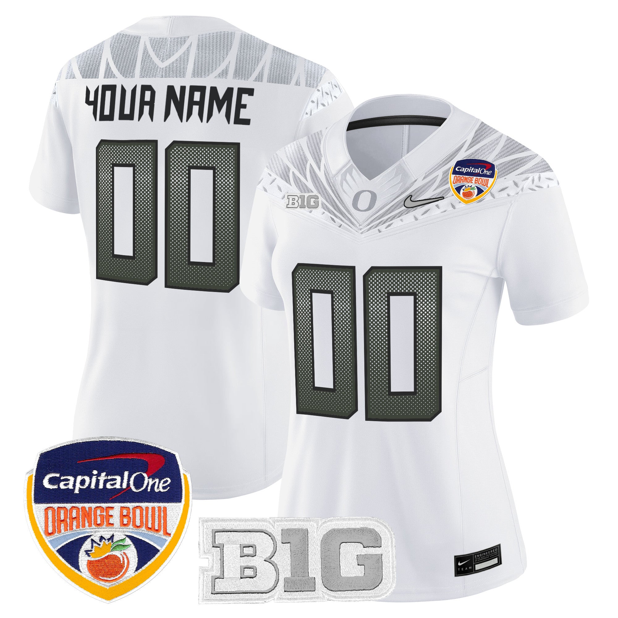 Oregon Ducks 2026 Orange Bowl Vapor Limited Custom Jersey - All Stitched