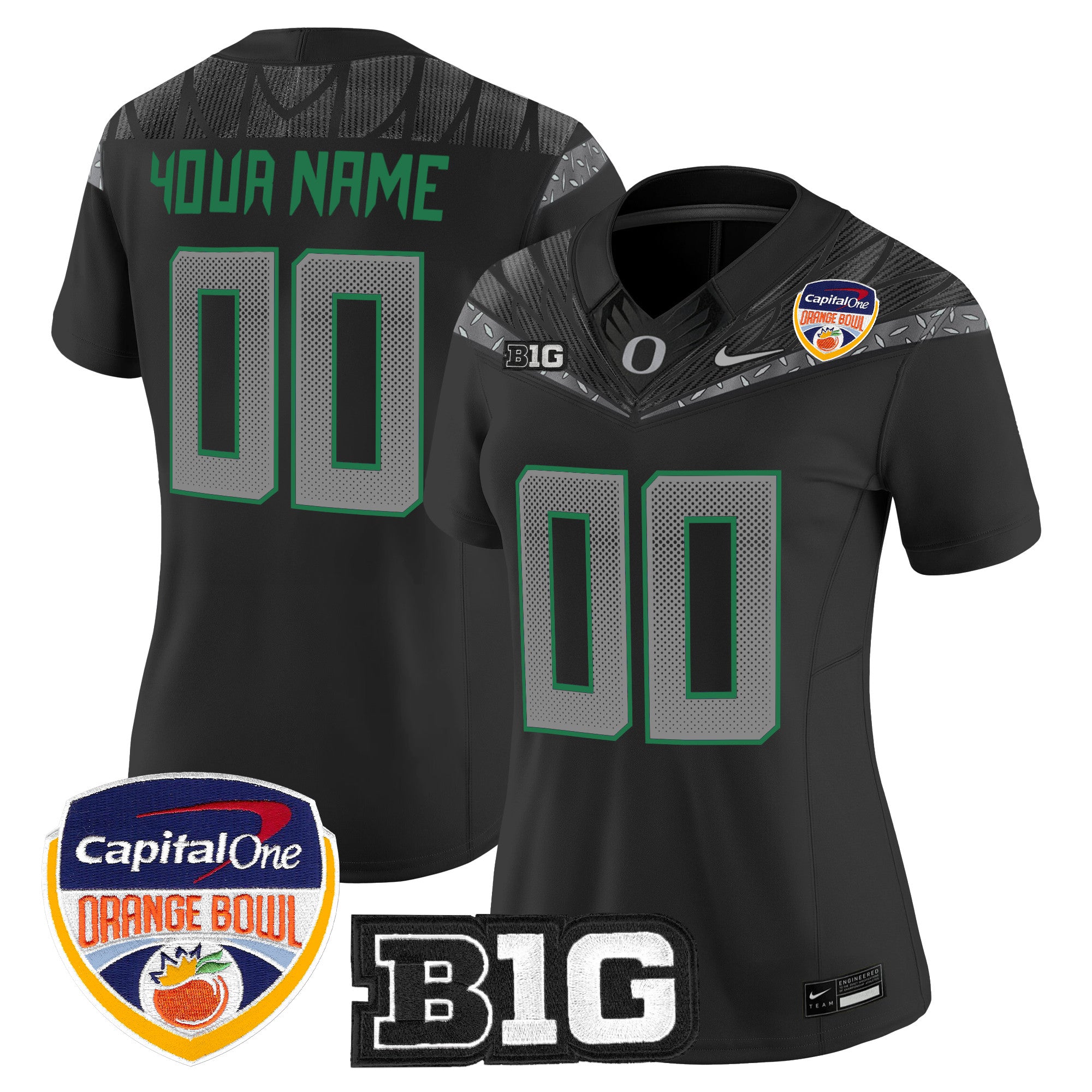 Oregon Ducks 2026 Orange Bowl Vapor Limited Custom Jersey - All Stitched