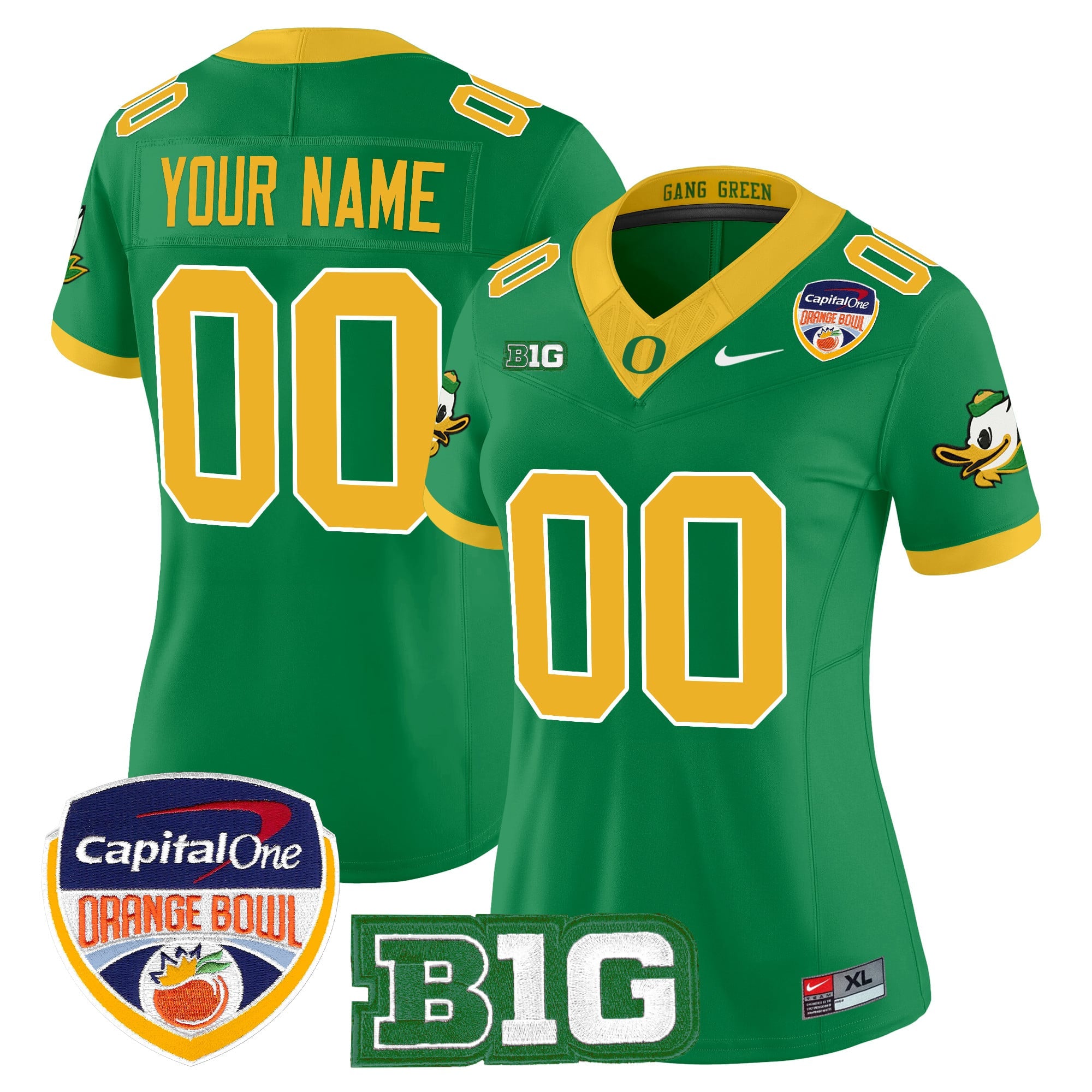 Oregon Ducks 2026 Orange Bowl Vapor Limited Custom Jersey - All Stitched