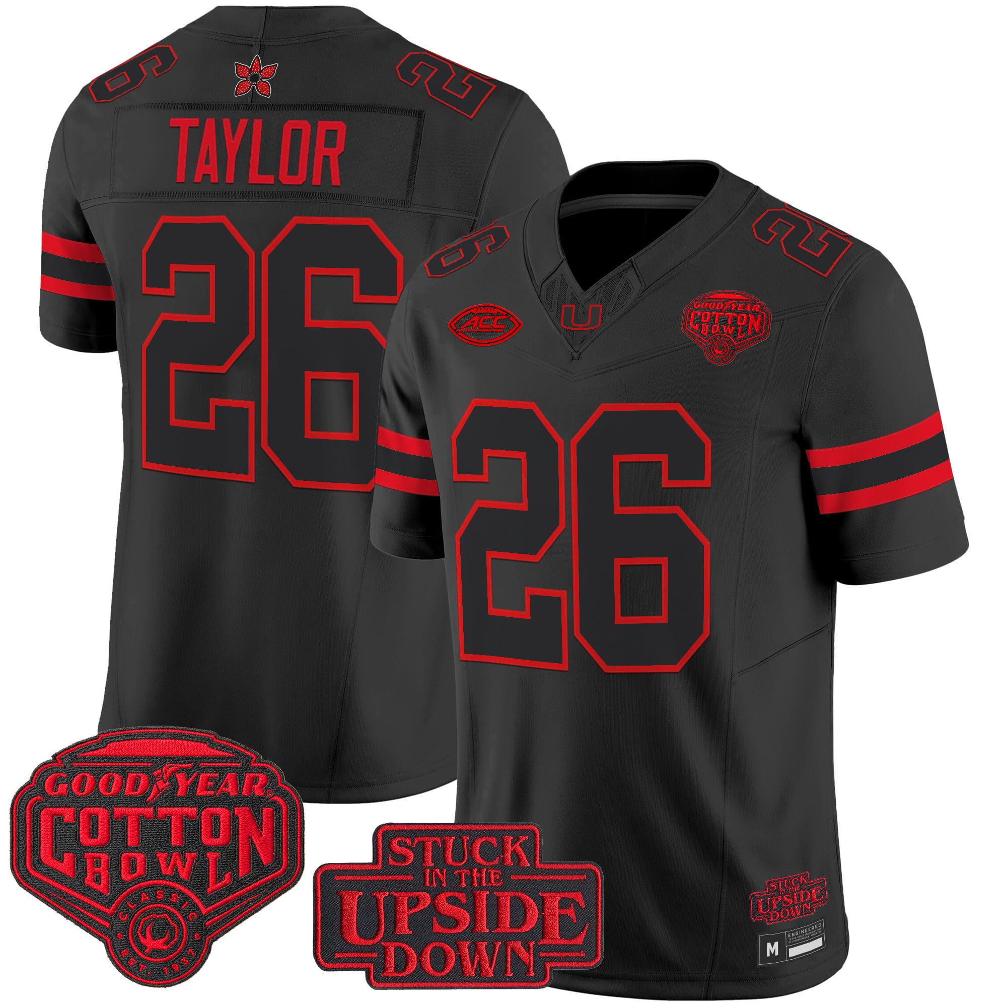 Miami Hurricanes 'Stranger Things Edition' Vapor Limited Jersey - 2025 Cotton Bowl Patch - All Stitched