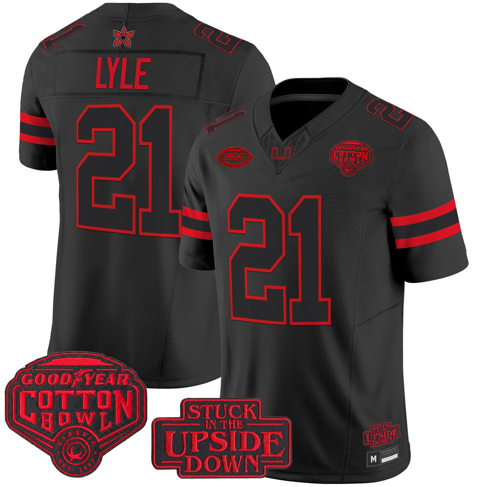 Miami Hurricanes 'Stranger Things Edition' Vapor Limited Jersey - 2025 Cotton Bowl Patch - All Stitched