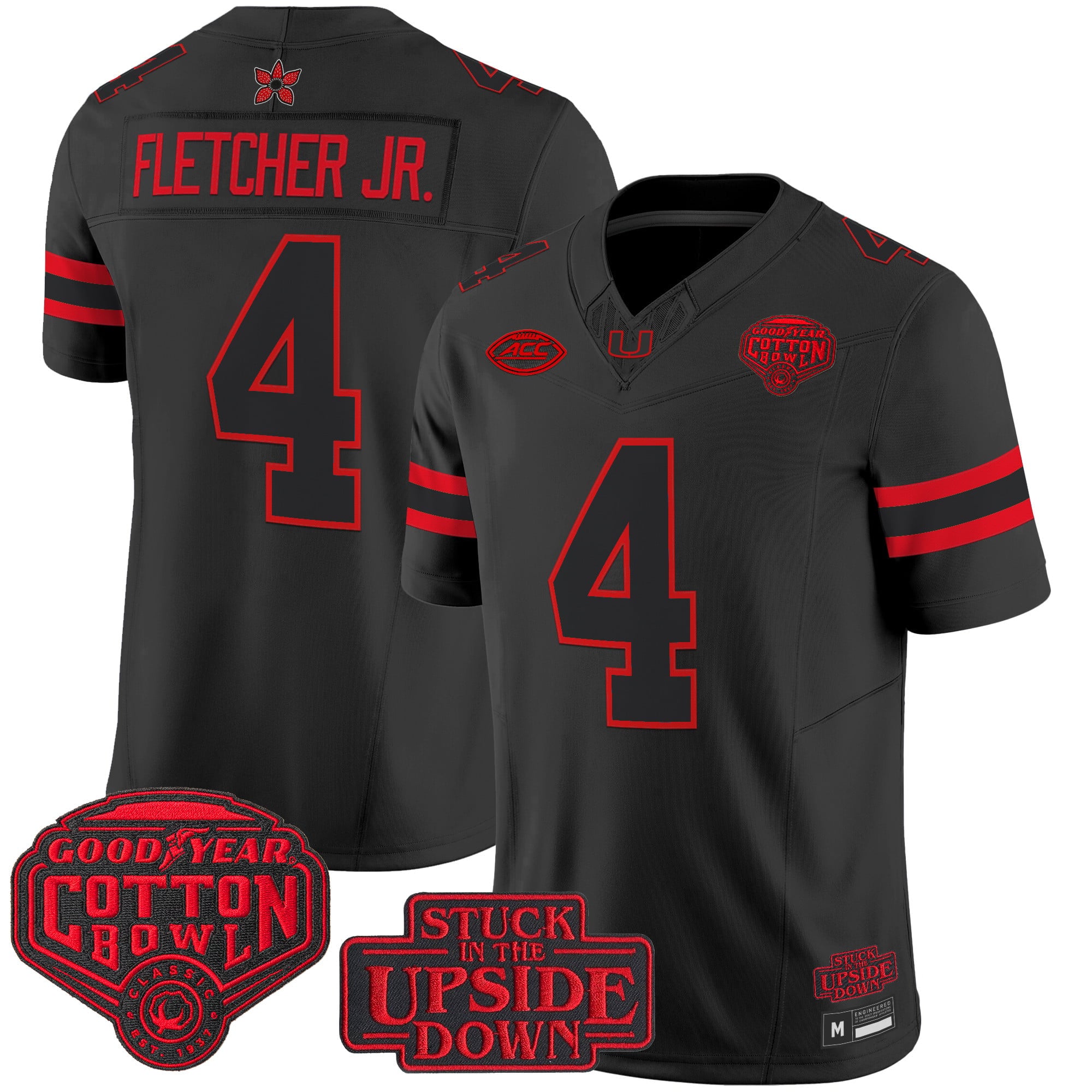 Miami Hurricanes 'Stranger Things Edition' Vapor Limited Jersey - 2025 Cotton Bowl Patch - All Stitched