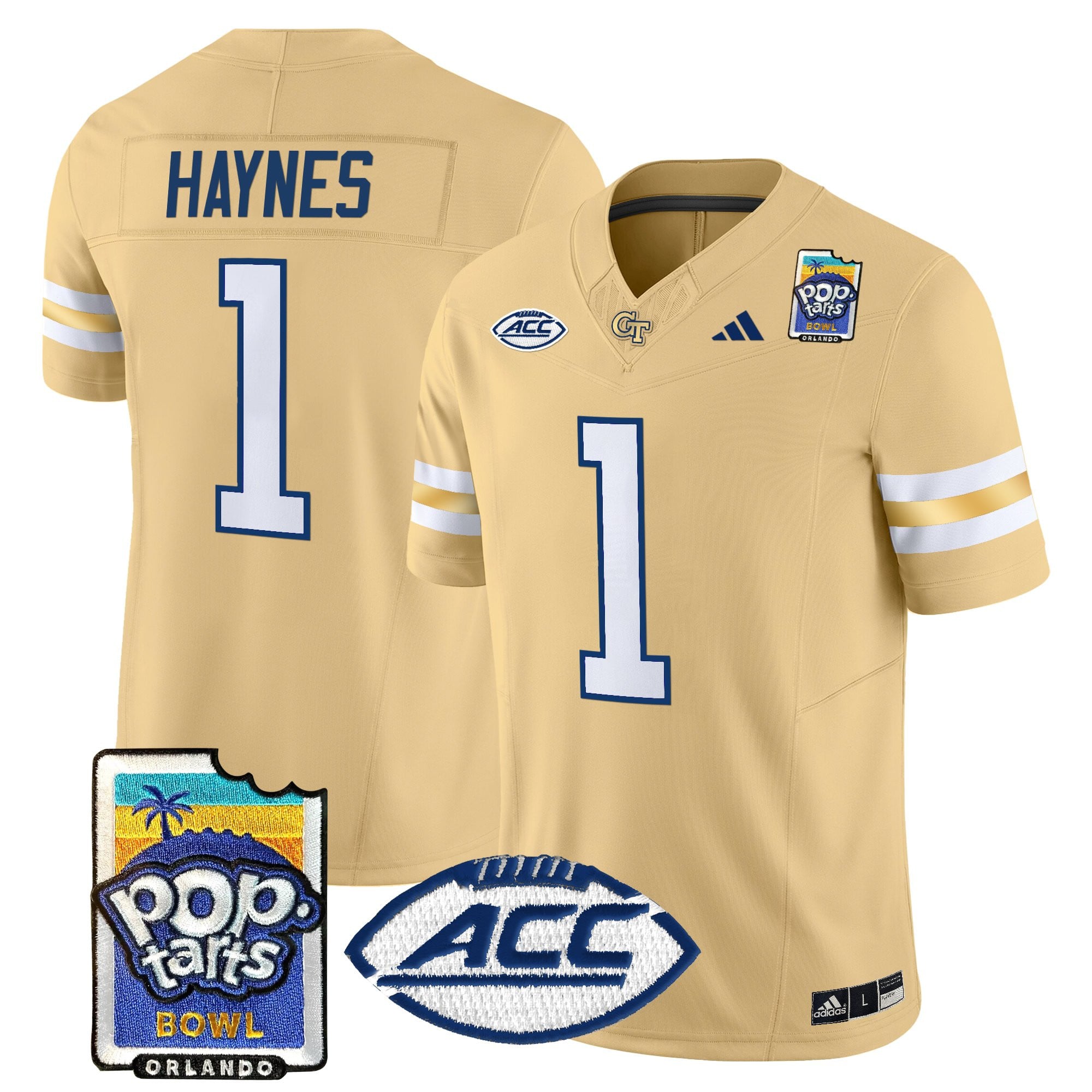 Men's Georgia Tech Yellow Jackets Pop-Tarts Bowl Vapor Limited Jersey - All stitched