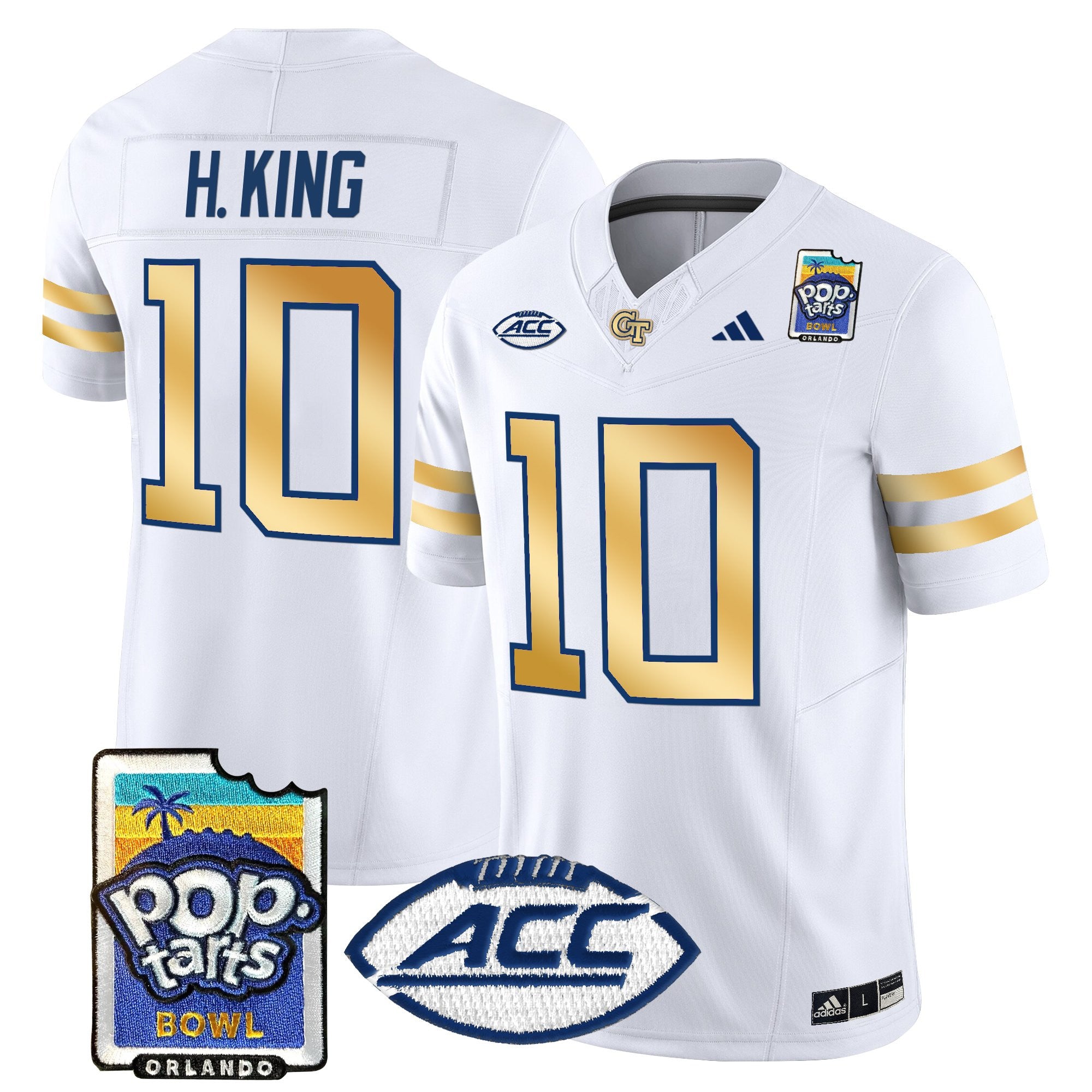 Men's Georgia Tech Yellow Jackets Pop-Tarts Bowl Vapor Limited Jersey - All stitched
