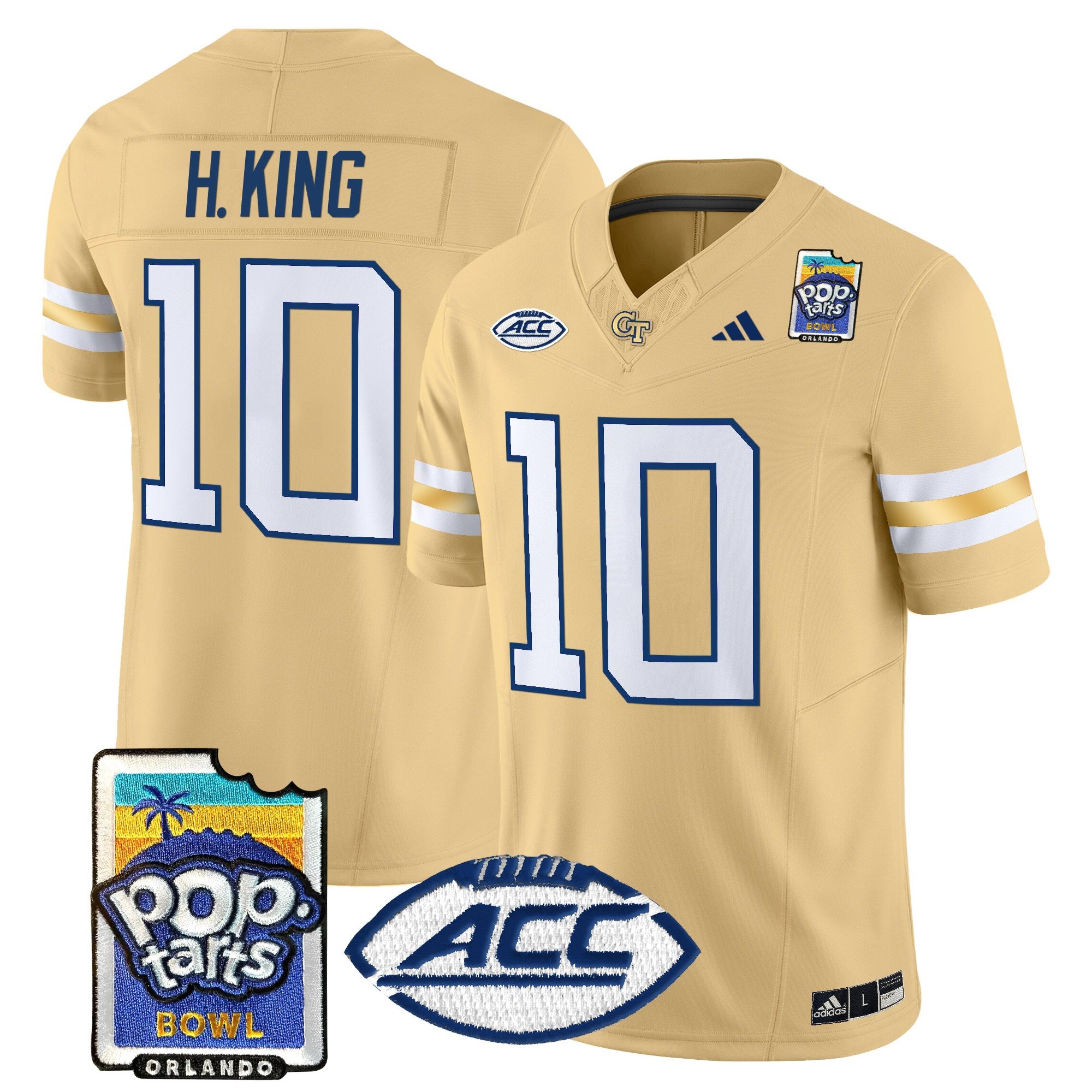 Men's Georgia Tech Yellow Jackets Pop-Tarts Bowl Vapor Limited Jersey - All stitched