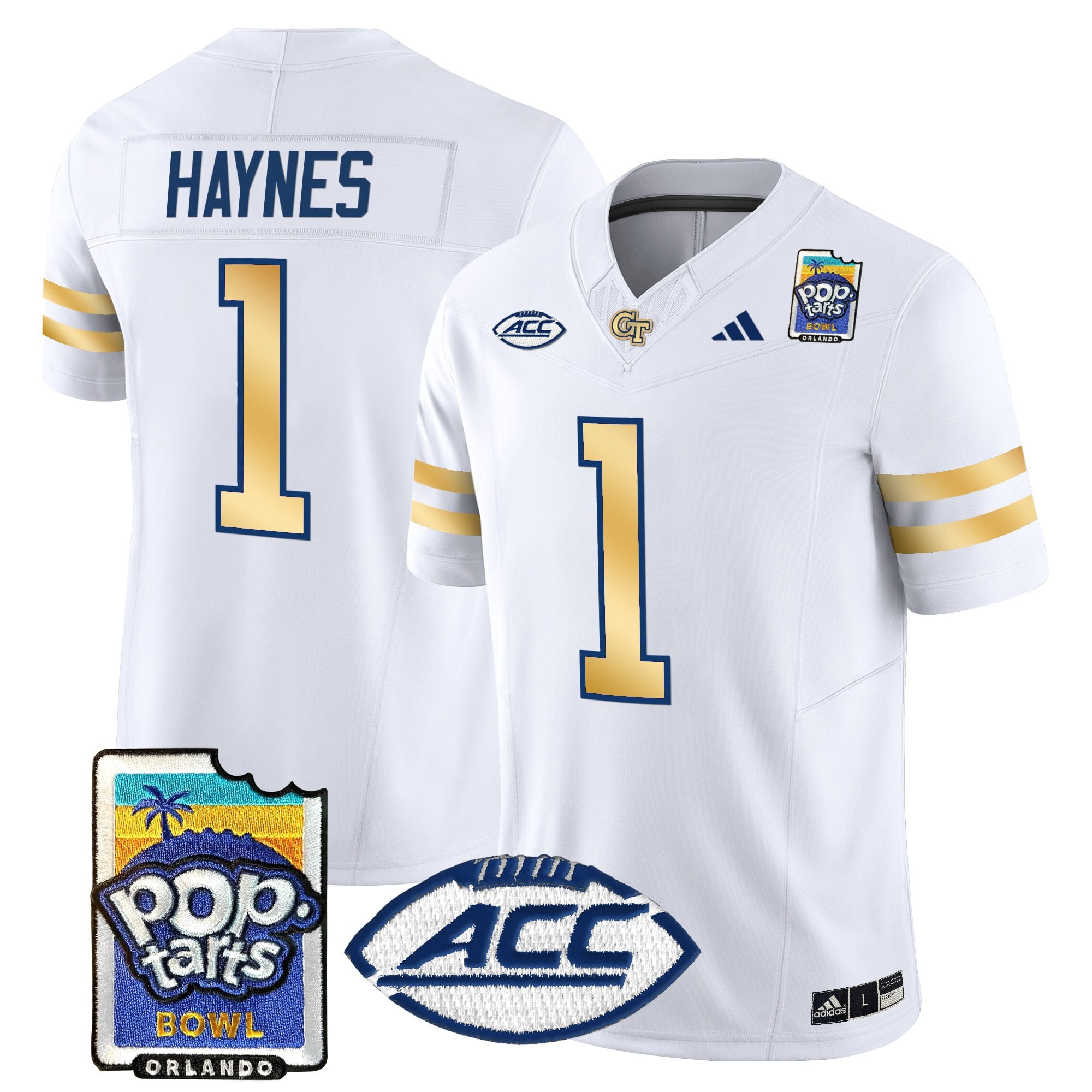 Men's Georgia Tech Yellow Jackets Pop-Tarts Bowl Vapor Limited Jersey - All stitched
