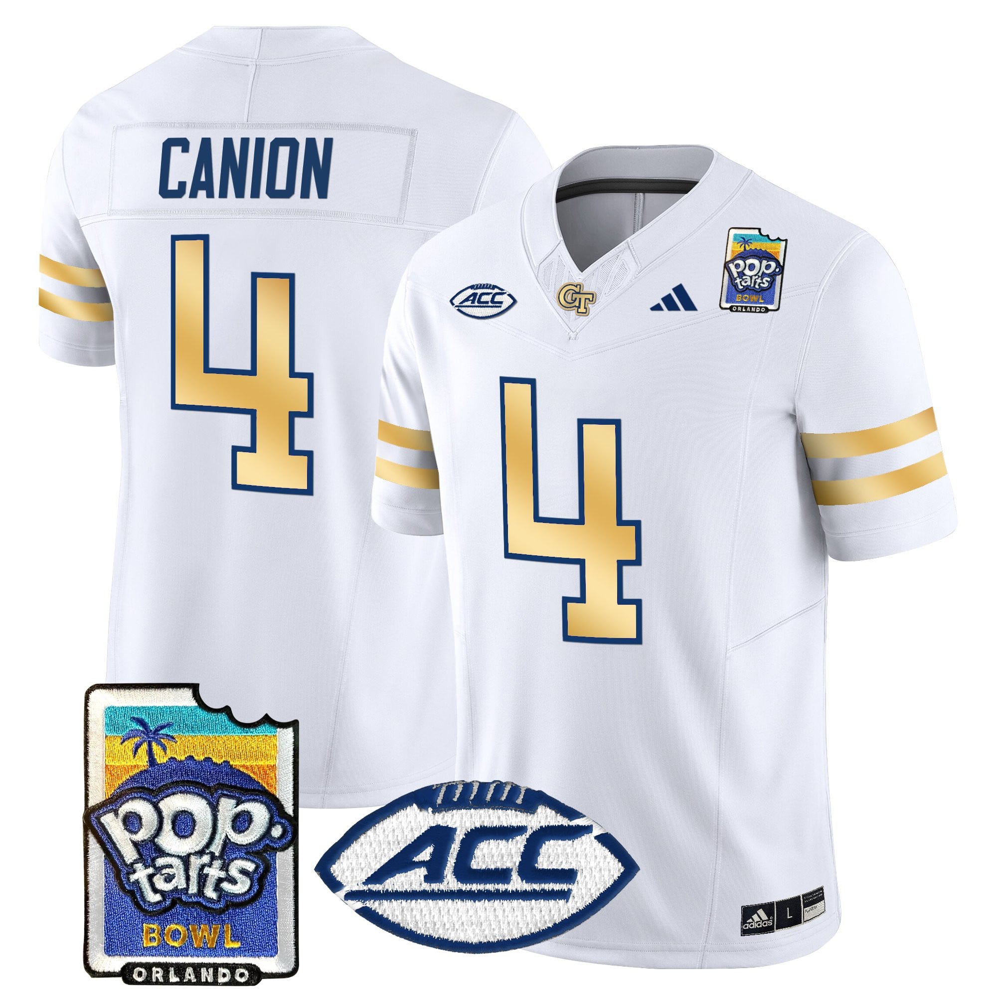 Men's Georgia Tech Yellow Jackets Pop-Tarts Bowl Vapor Limited Jersey - All stitched