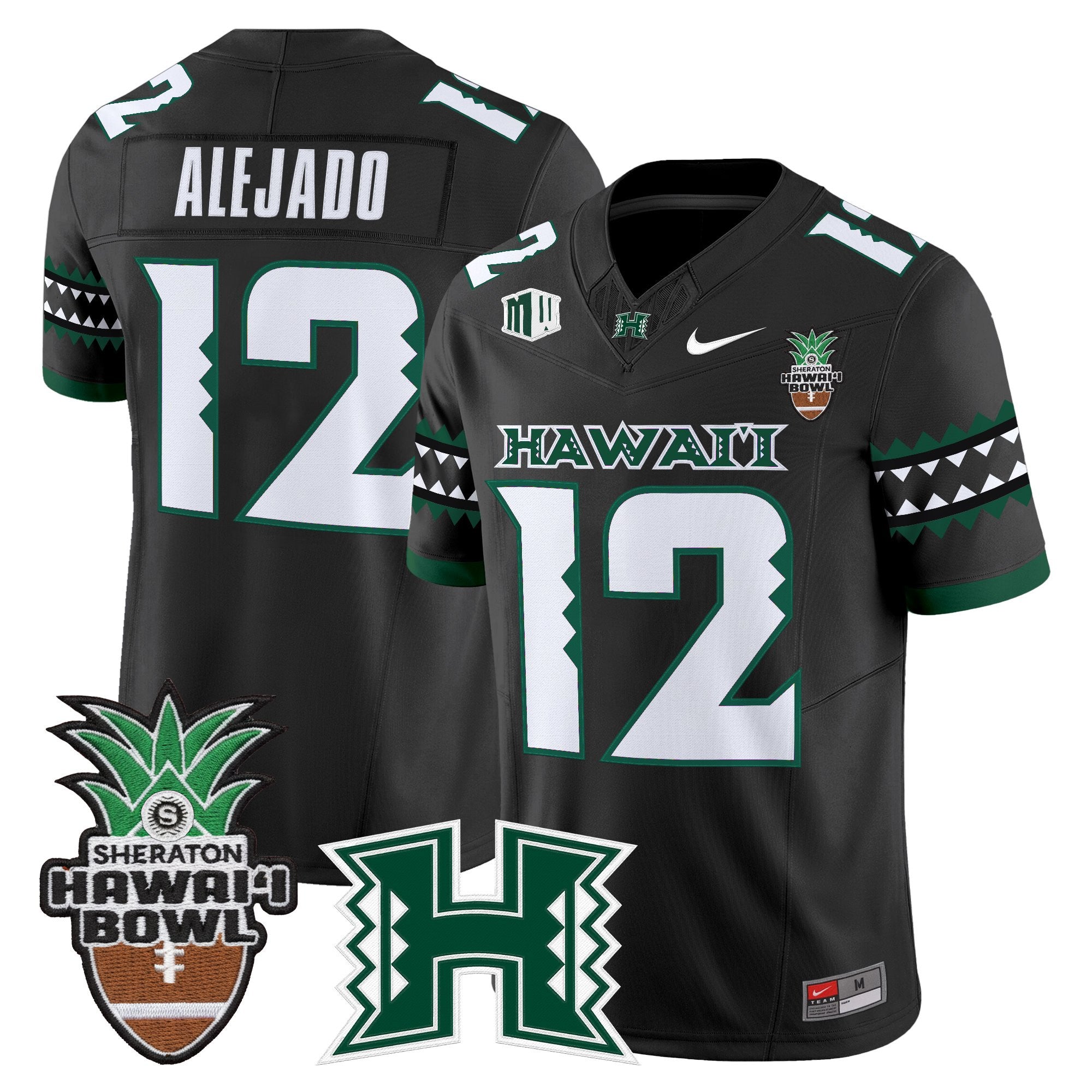 Men's Hawai'i Rainbow Warriors 2025 Hawai'i Bowl Vapor Limited Jersey - All Stitched