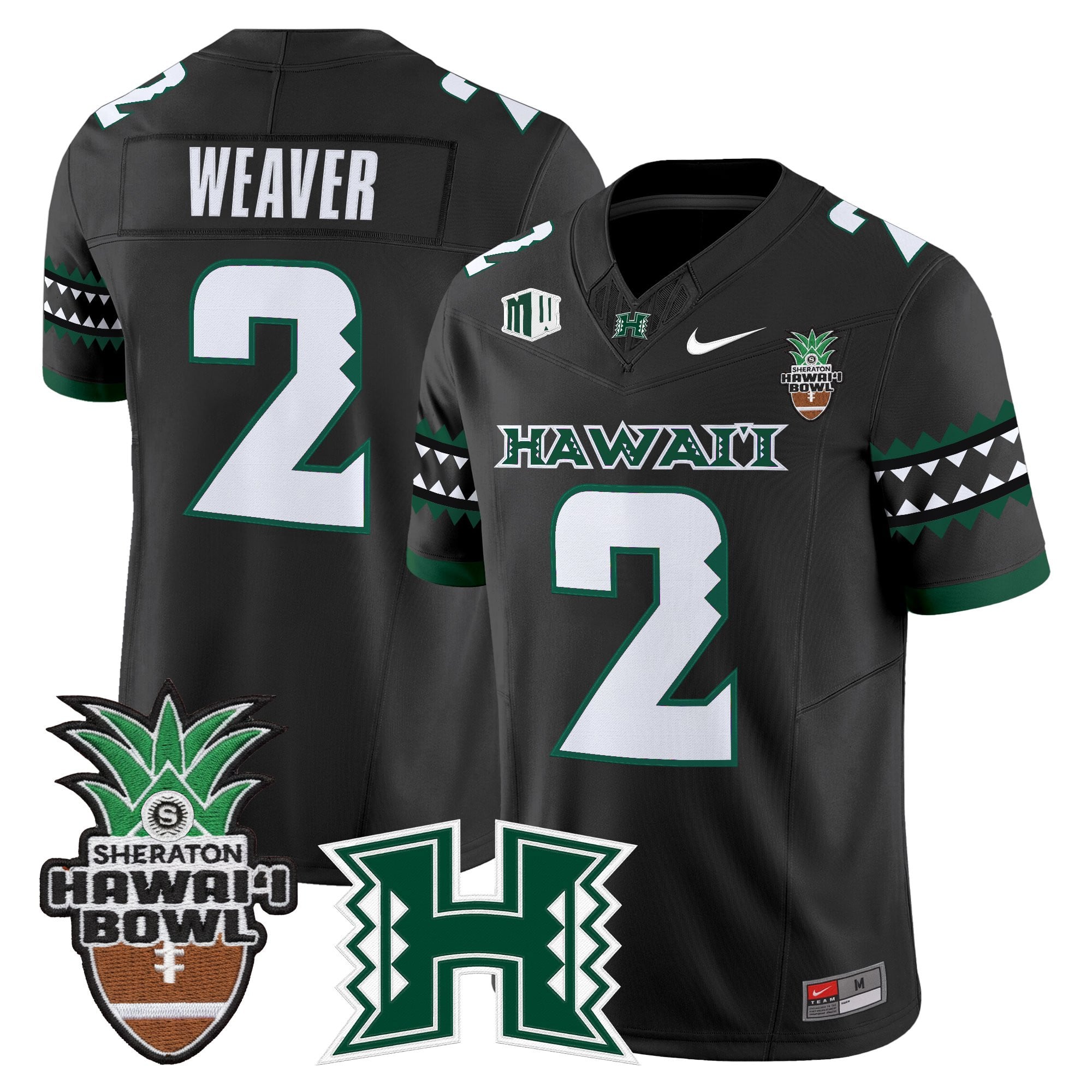 Men's Hawai'i Rainbow Warriors 2025 Hawai'i Bowl Vapor Limited Jersey - All Stitched