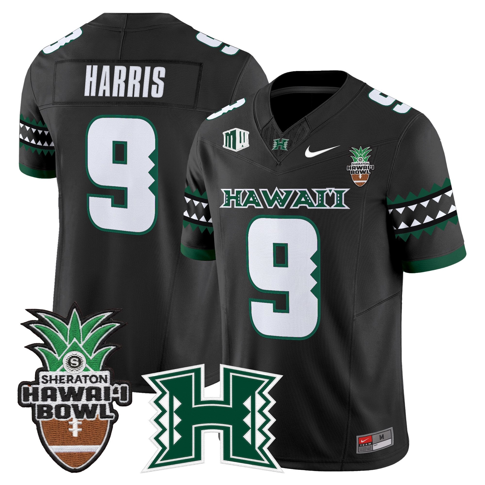 Men's Hawai'i Rainbow Warriors 2025 Hawai'i Bowl Vapor Limited Jersey - All Stitched