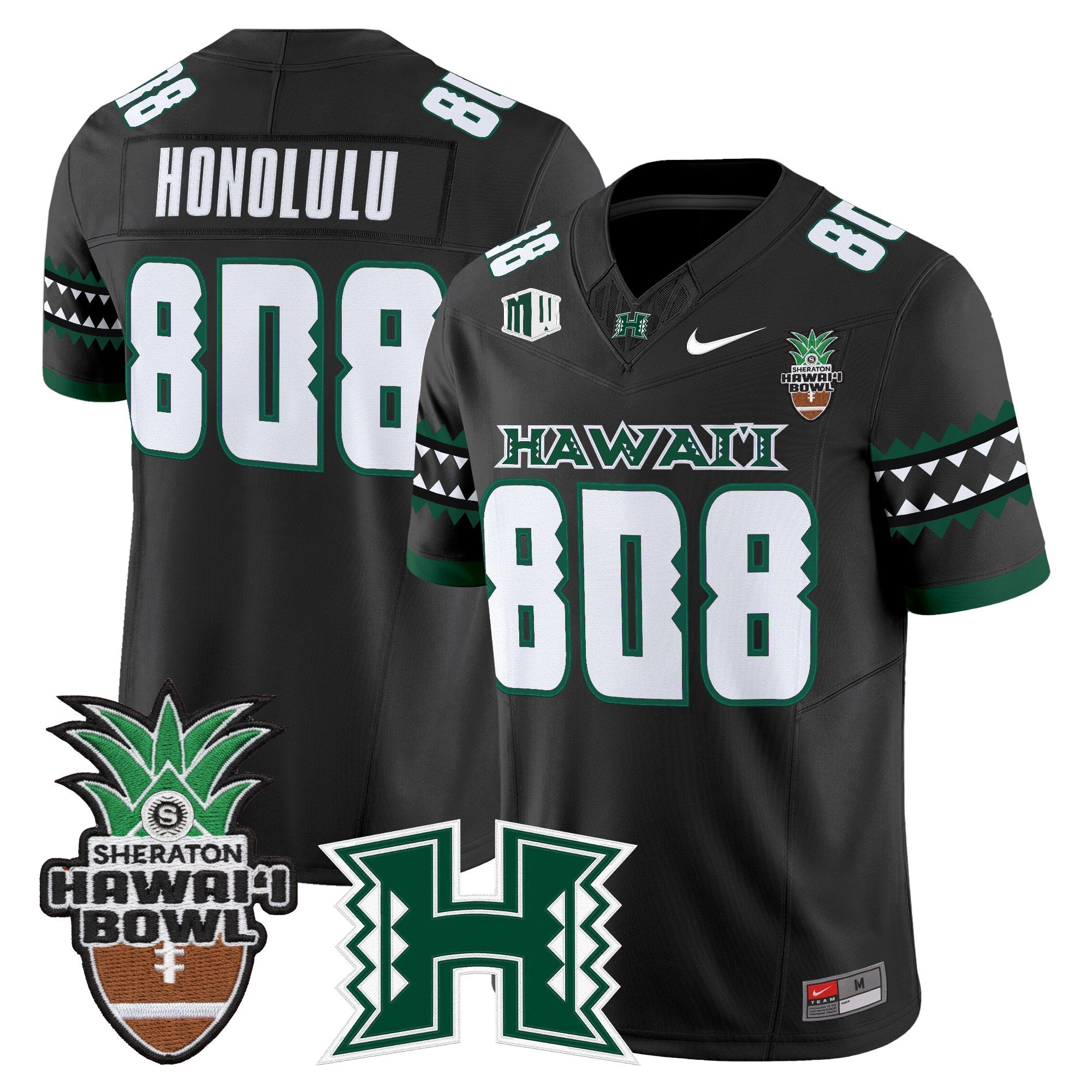 Men's Hawai'i Rainbow Warriors 2025 Hawai'i Bowl Vapor Limited Jersey - All Stitched