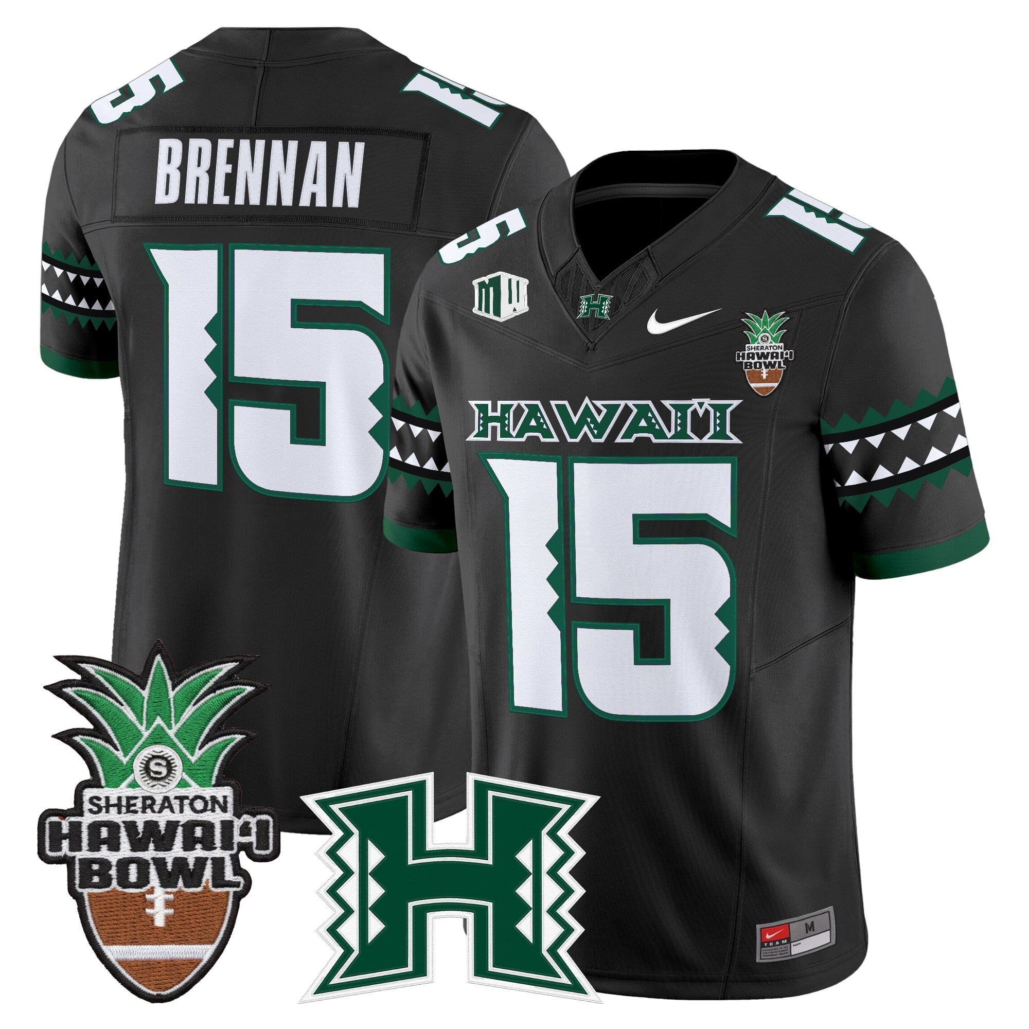 Men's Hawai'i Rainbow Warriors 2025 Hawai'i Bowl Vapor Limited Jersey - All Stitched