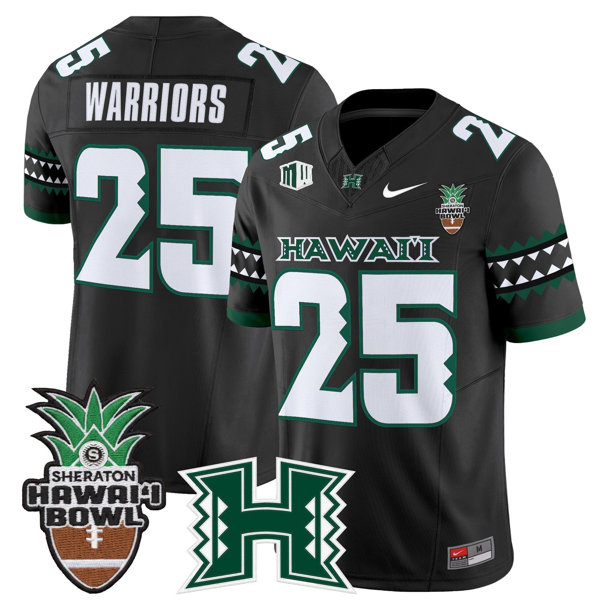 Men's Hawai'i Rainbow Warriors 2025 Hawai'i Bowl Vapor Limited Jersey - All Stitched