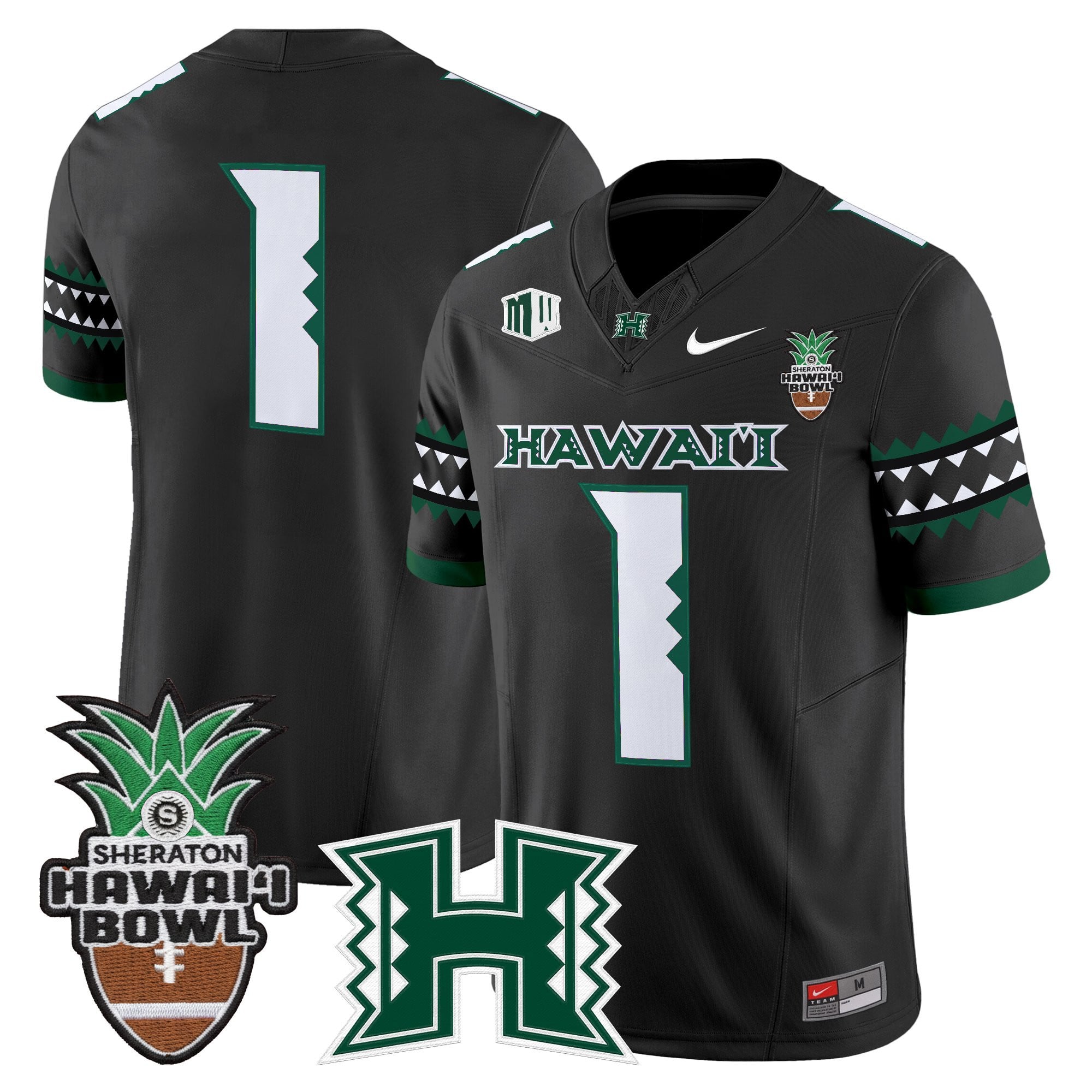 Men's Hawai'i Rainbow Warriors 2025 Hawai'i Bowl Vapor Limited Jersey - All Stitched