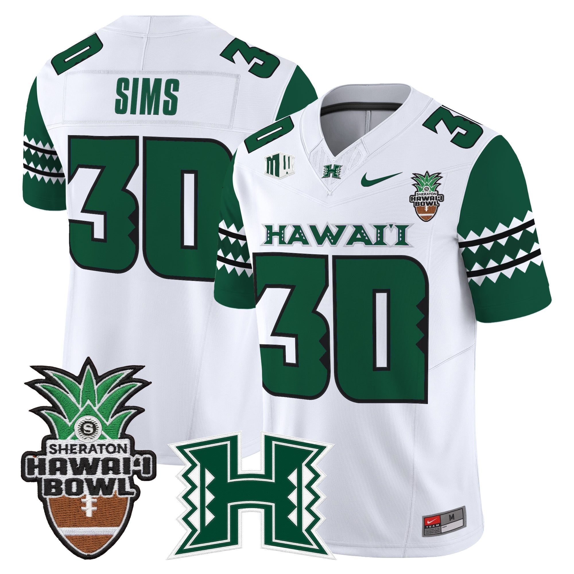 Men's Hawai'i Rainbow Warriors 2025 Hawai'i Bowl Vapor Limited Jersey - All Stitched
