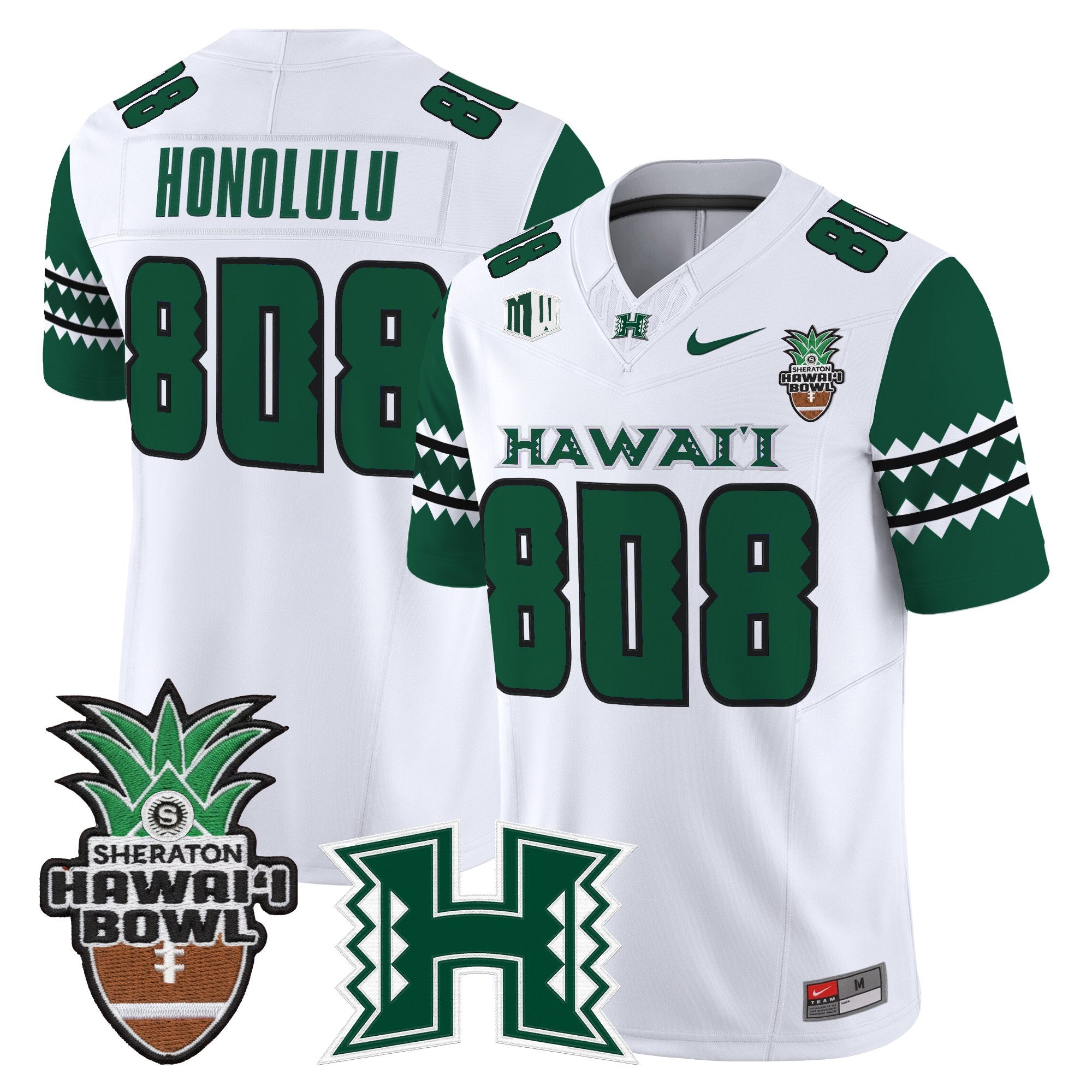 Men's Hawai'i Rainbow Warriors 2025 Hawai'i Bowl Vapor Limited Jersey - All Stitched