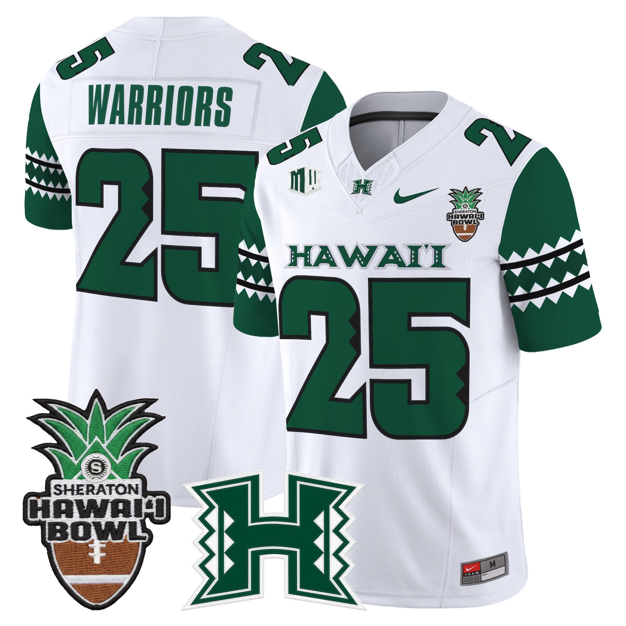 Men's Hawai'i Rainbow Warriors 2025 Hawai'i Bowl Vapor Limited Jersey - All Stitched