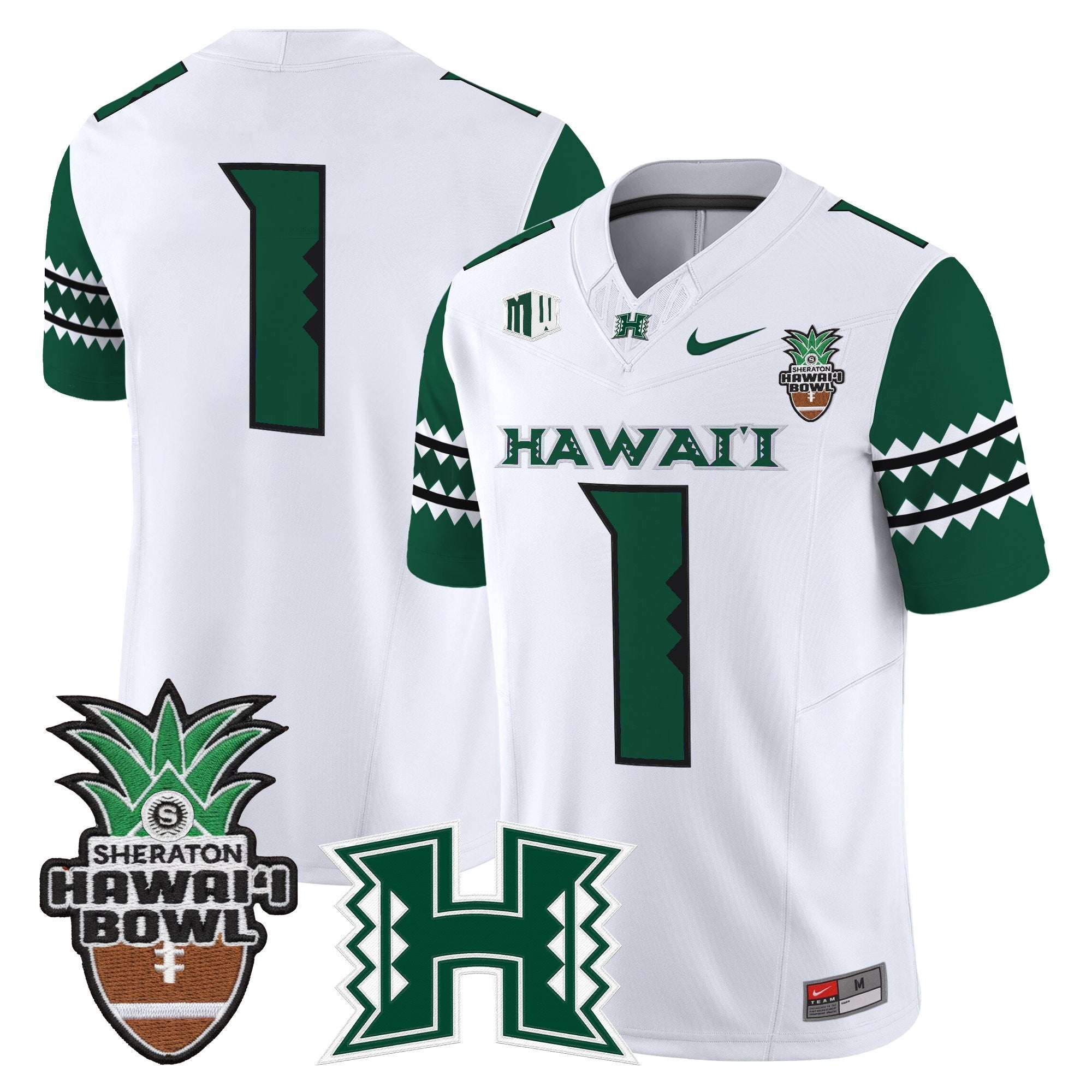 Men's Hawai'i Rainbow Warriors 2025 Hawai'i Bowl Vapor Limited Jersey - All Stitched