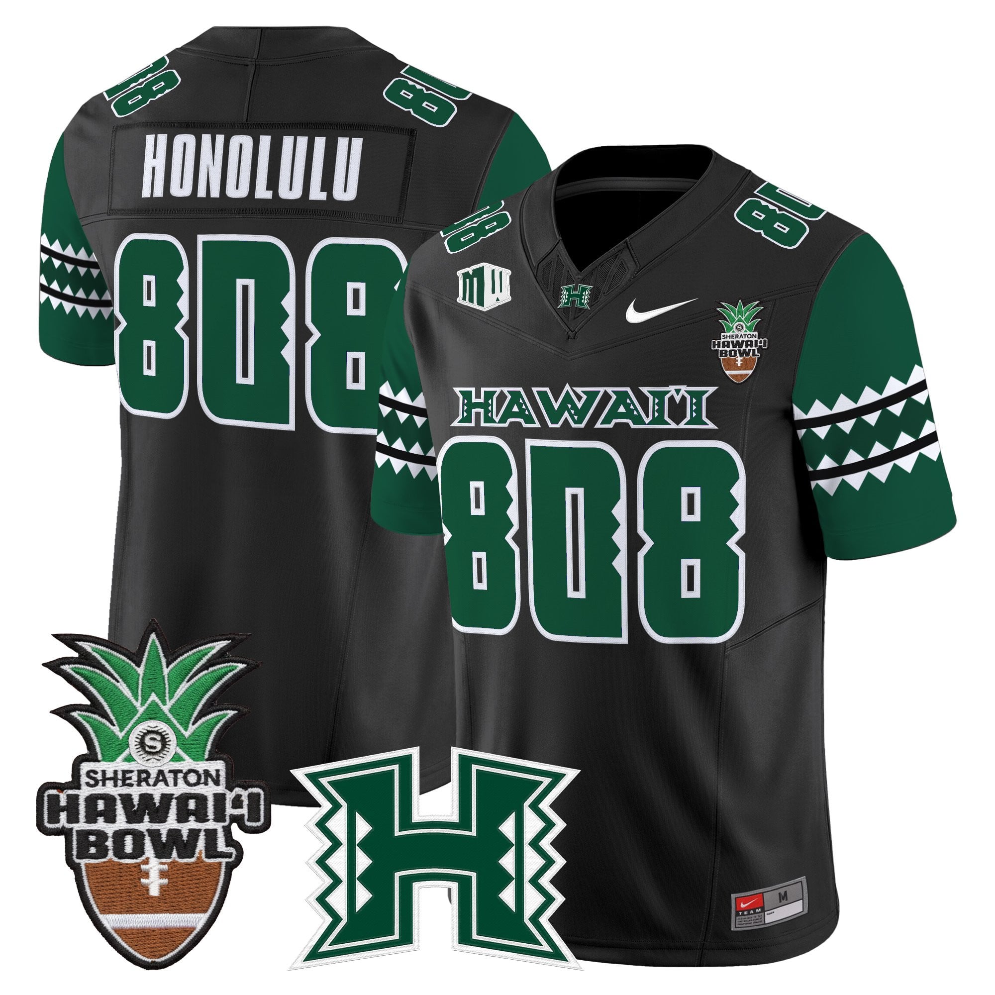 Men's Hawai'i Rainbow Warriors 2025 Hawai'i Bowl Vapor Limited Jersey - All Stitched