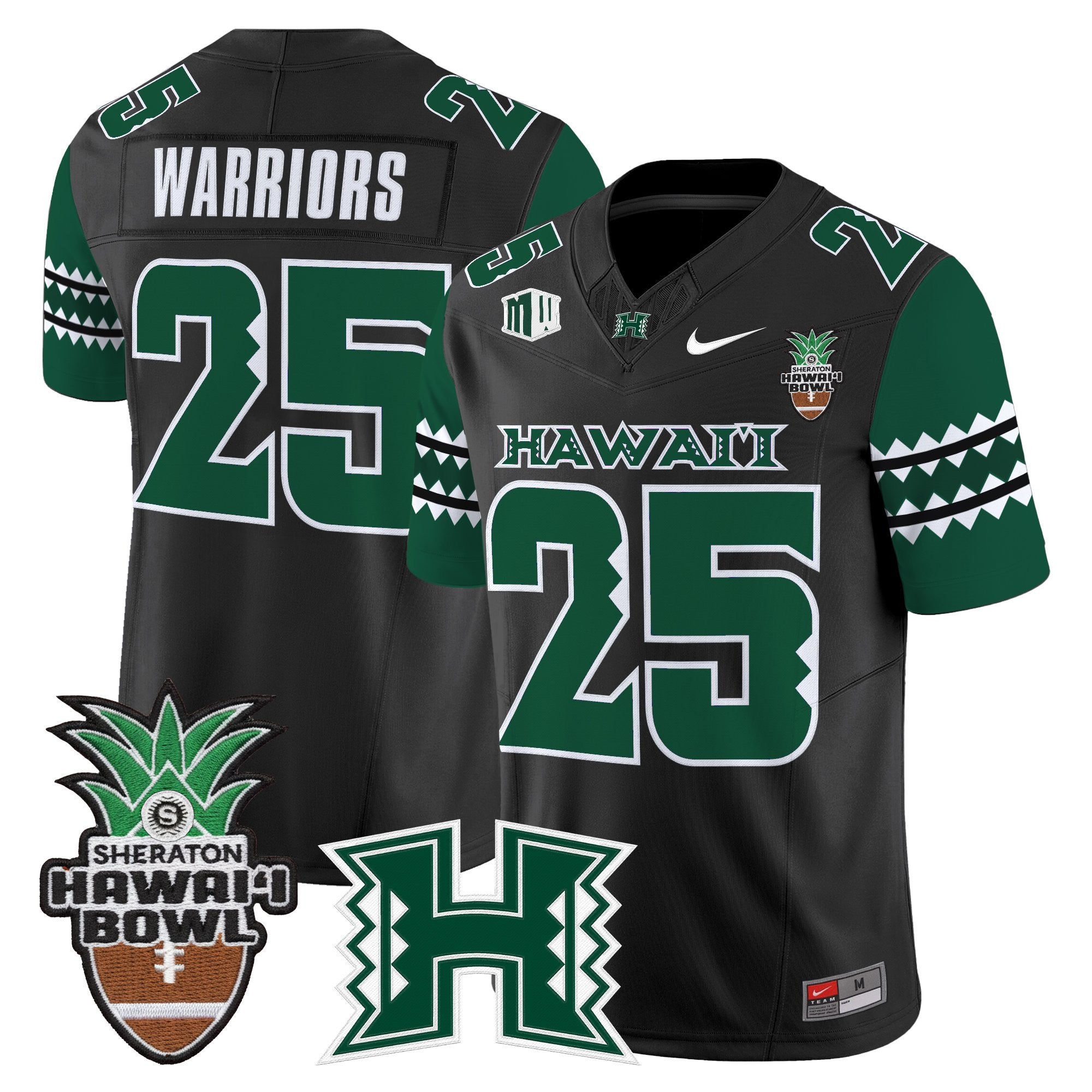 Men's Hawai'i Rainbow Warriors 2025 Hawai'i Bowl Vapor Limited Jersey - All Stitched