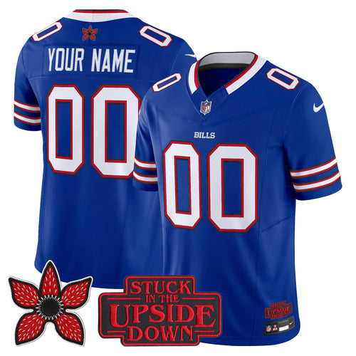 Buffalo Bills 'Stranger Things Edition' Vapor Limited Custom Jersey V2 - All Stitched