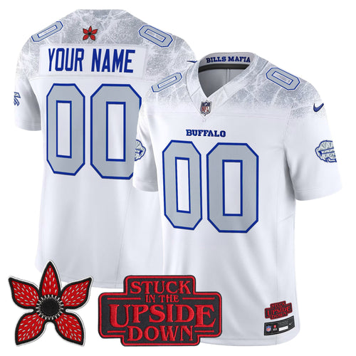 Buffalo Bills 'Stranger Things Edition' Vapor Limited Custom Jersey V2 - All Stitched