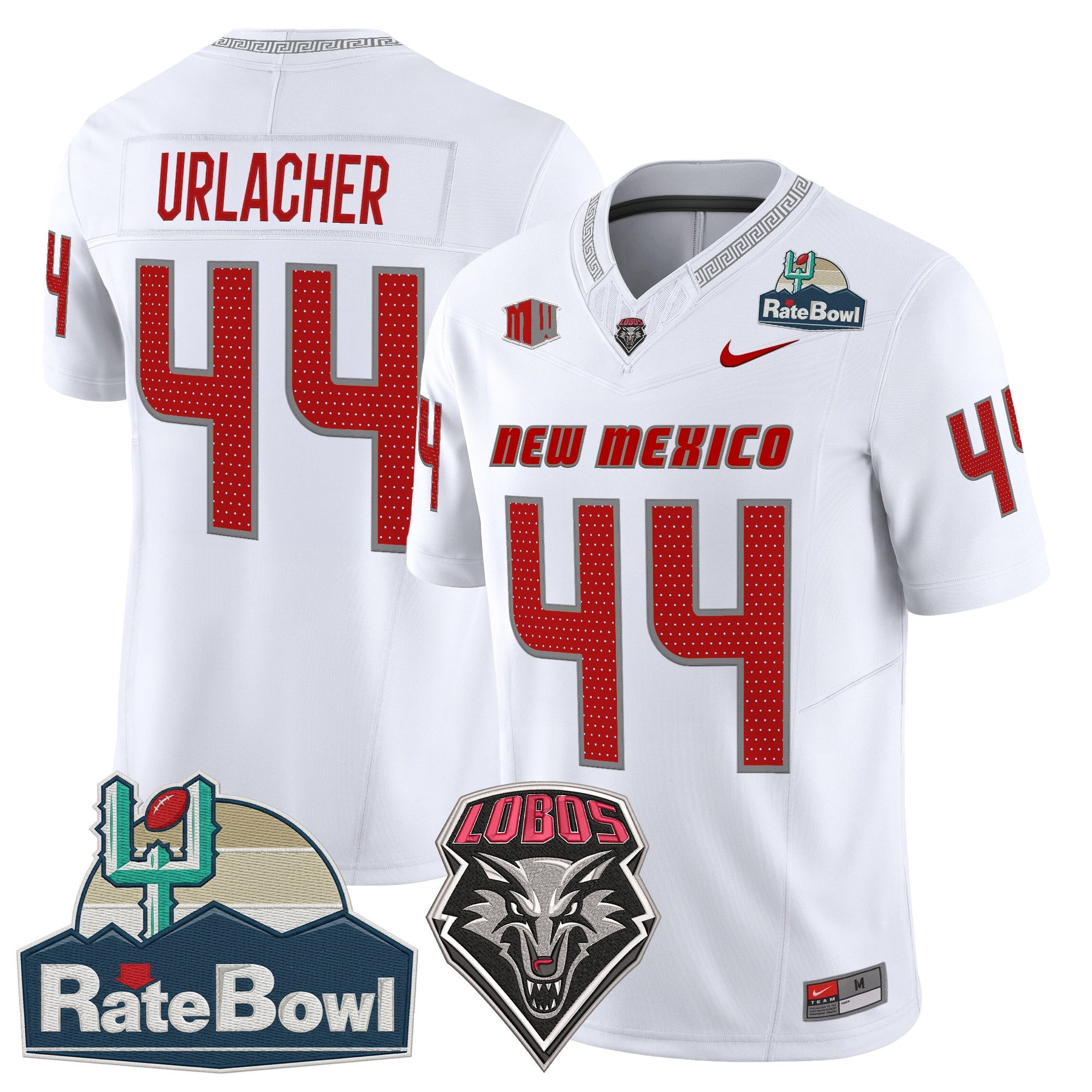 Men's New Mexico Lobos 2025 Rate Bowl Vapor Limited Jersey - All Stitched