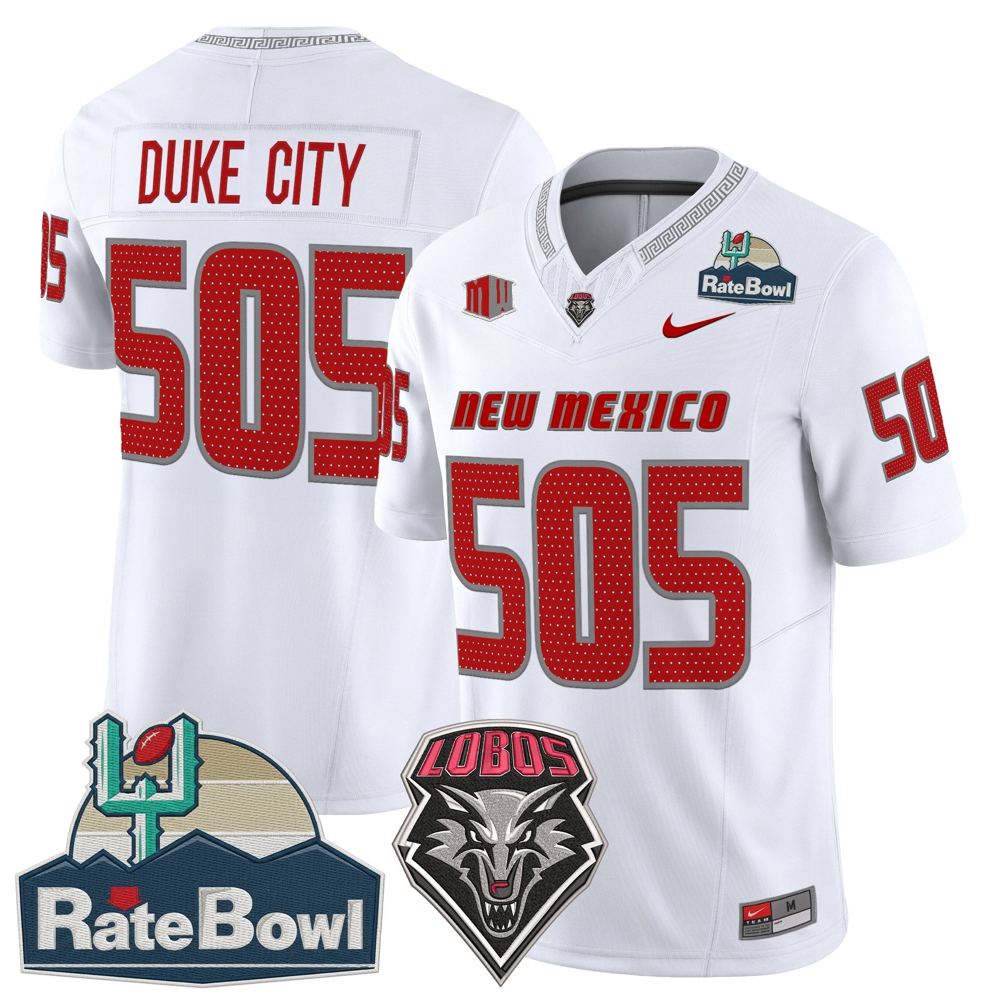 Men's New Mexico Lobos 2025 Rate Bowl Vapor Limited Jersey - All Stitched