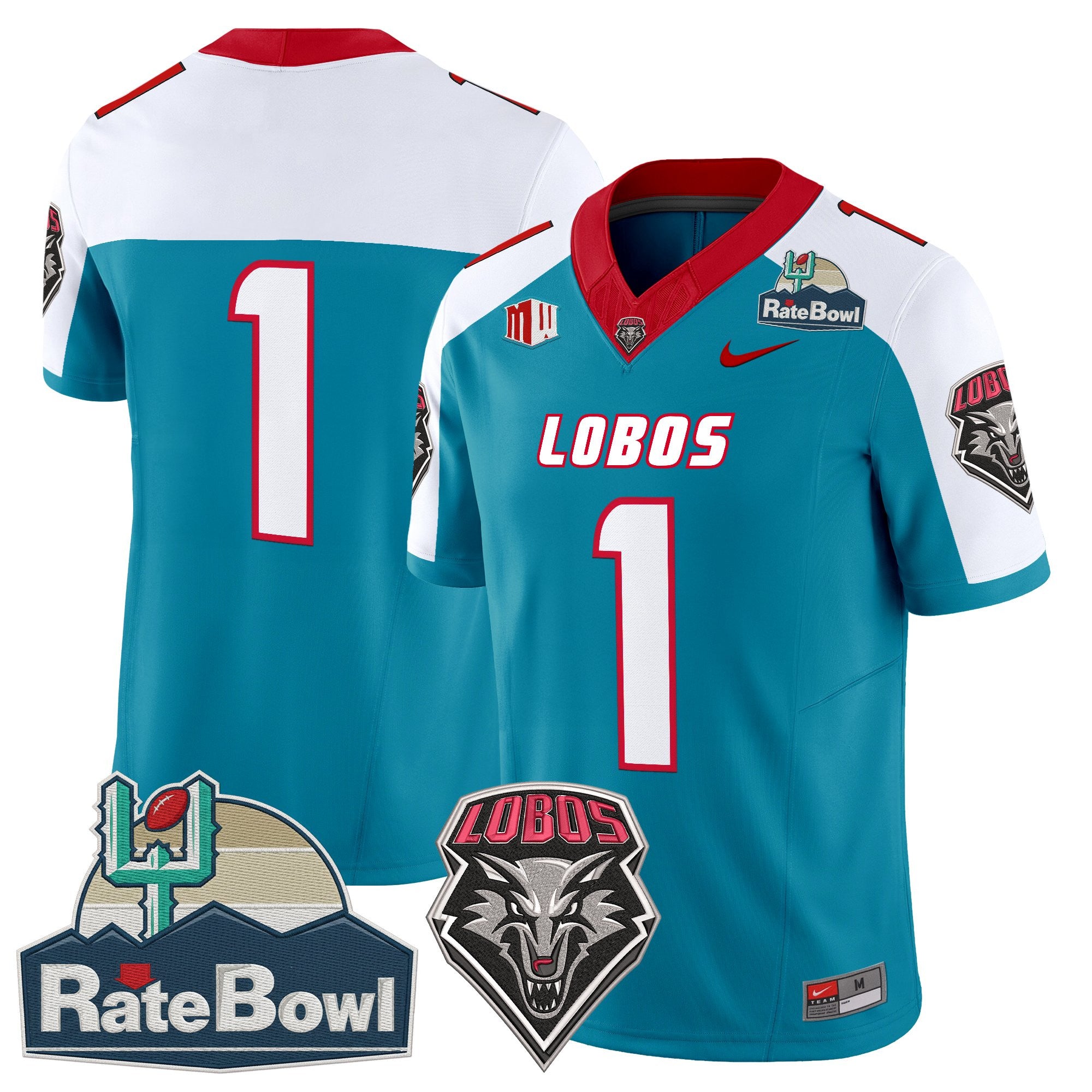 Men's New Mexico Lobos 2025 Rate Bowl Vapor Limited Jersey - All Stitched