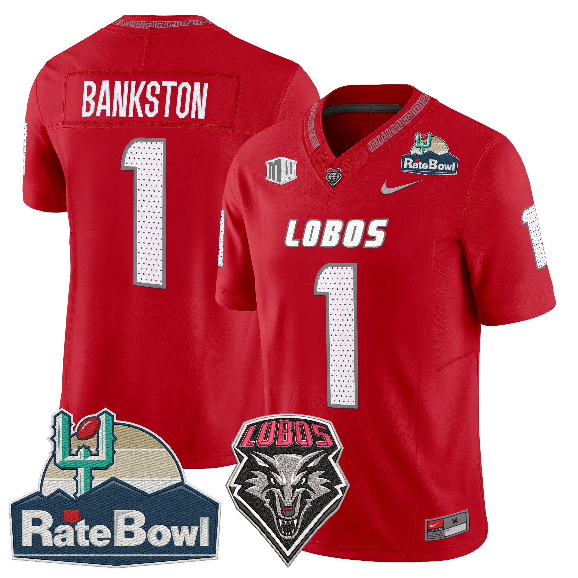 Men's New Mexico Lobos 2025 Rate Bowl Vapor Limited Jersey - All Stitched