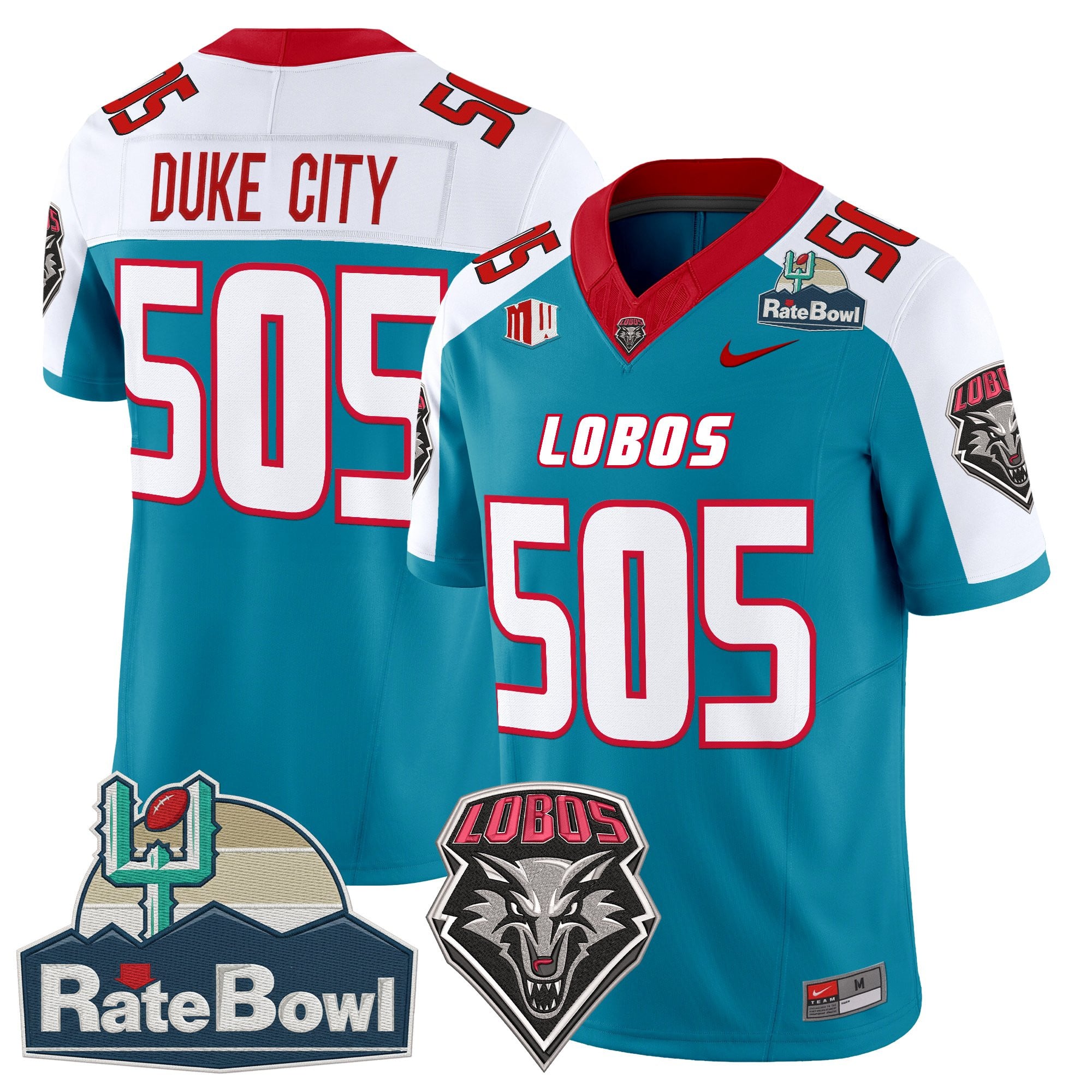 Men's New Mexico Lobos 2025 Rate Bowl Vapor Limited Jersey - All Stitched