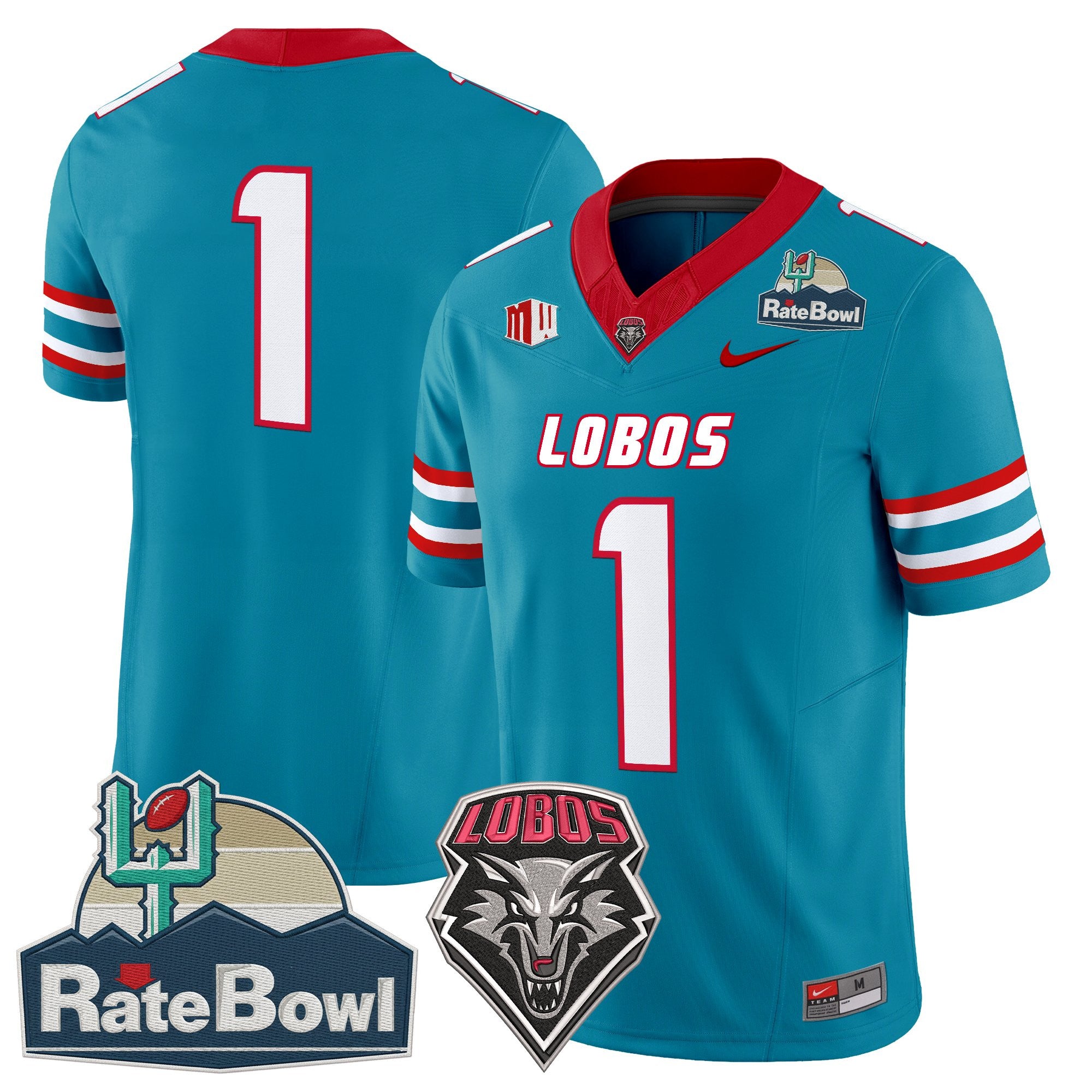 Men's New Mexico Lobos 2025 Rate Bowl Vapor Limited Jersey - All Stitched