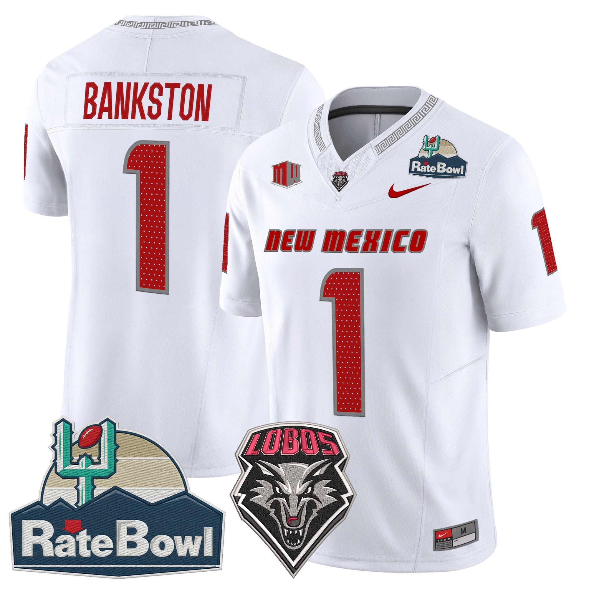 Men's New Mexico Lobos 2025 Rate Bowl Vapor Limited Jersey - All Stitched