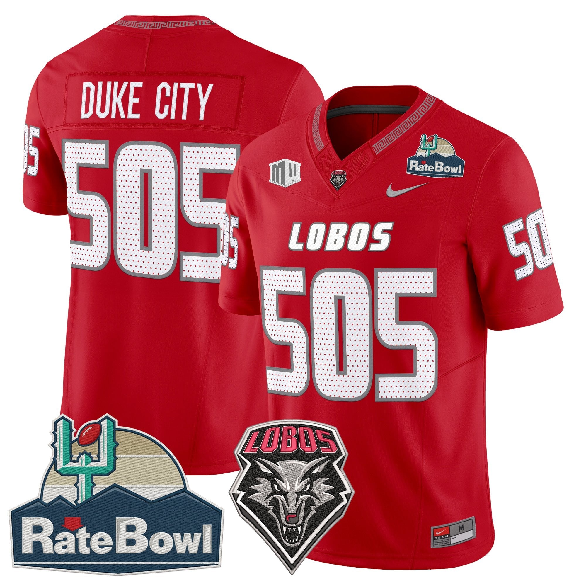 Men's New Mexico Lobos 2025 Rate Bowl Vapor Limited Jersey - All Stitched