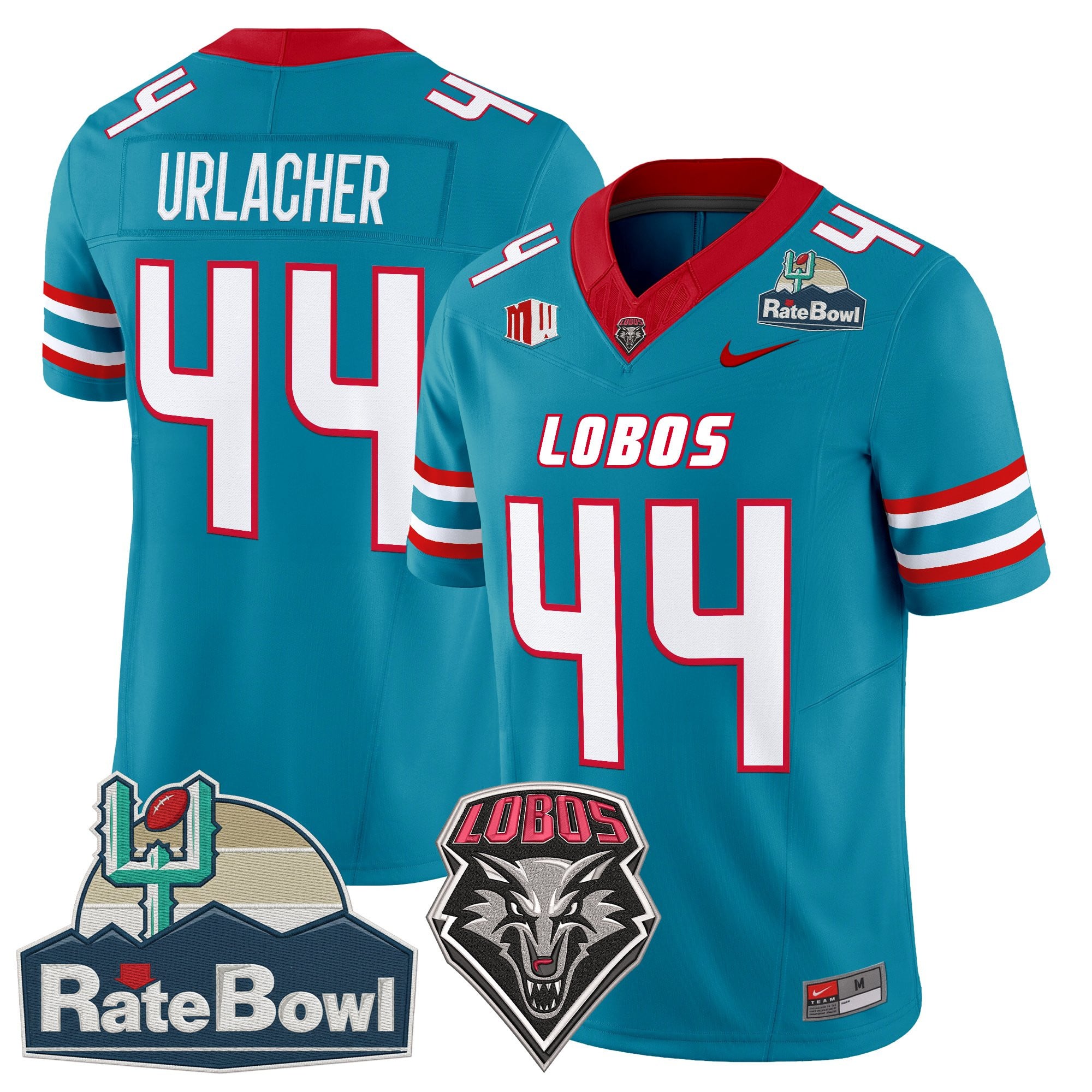Men's New Mexico Lobos 2025 Rate Bowl Vapor Limited Jersey - All Stitched