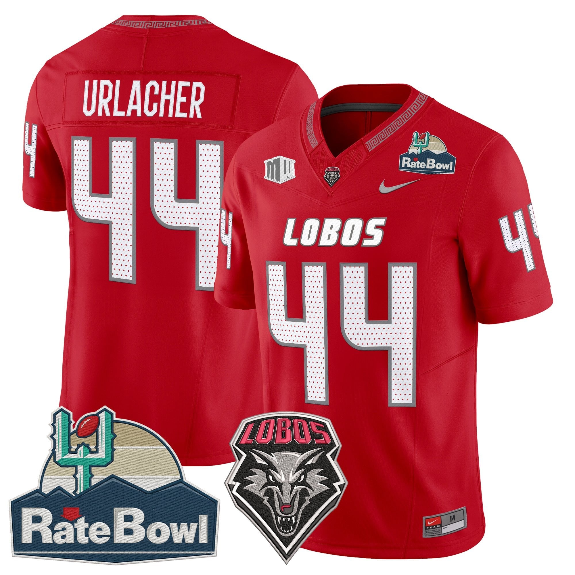 Men's New Mexico Lobos 2025 Rate Bowl Vapor Limited Jersey - All Stitched