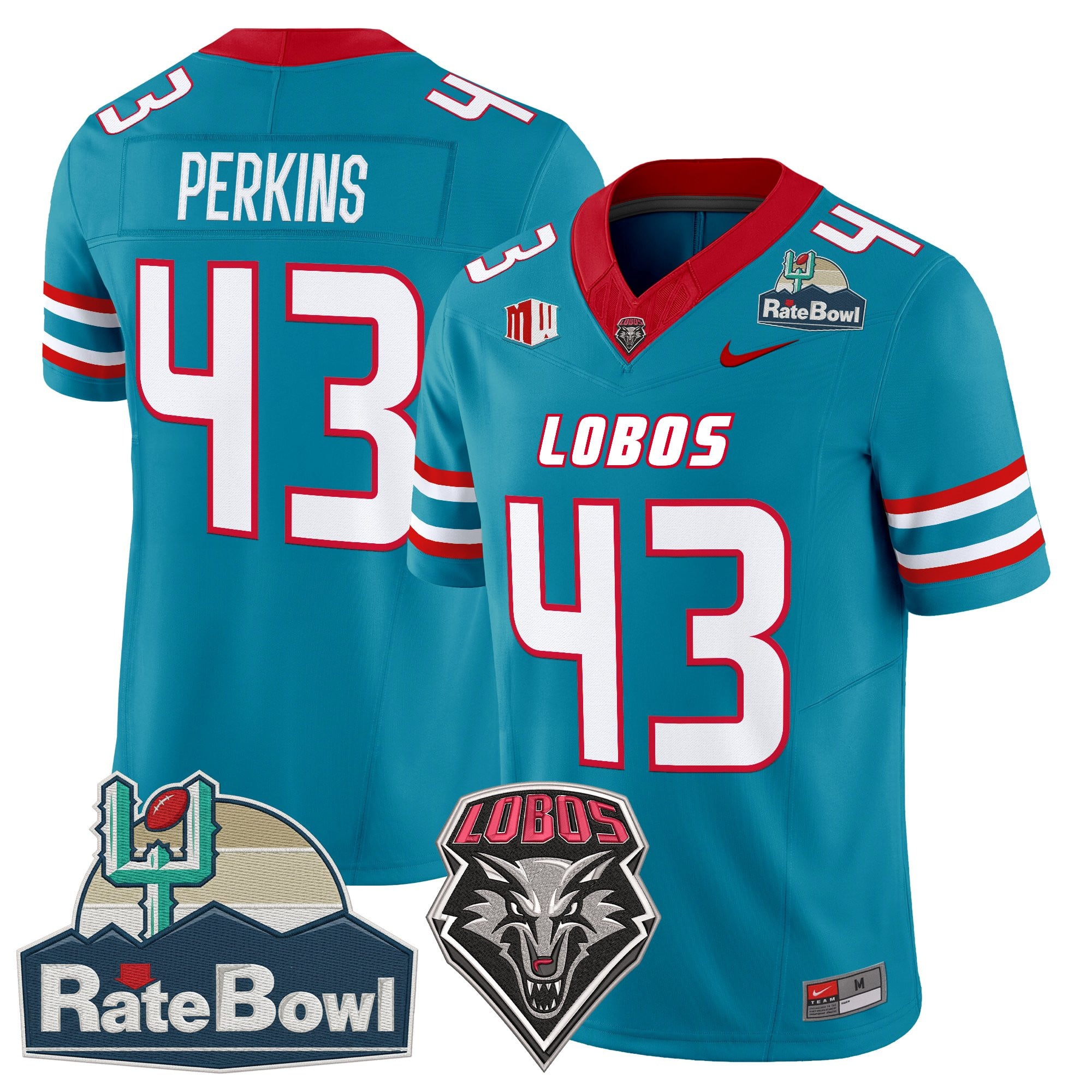 Men's New Mexico Lobos 2025 Rate Bowl Vapor Limited Jersey - All Stitched