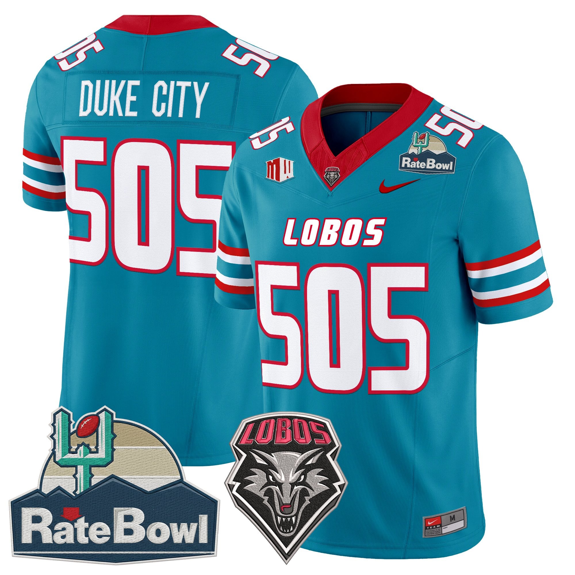 Men's New Mexico Lobos 2025 Rate Bowl Vapor Limited Jersey - All Stitched