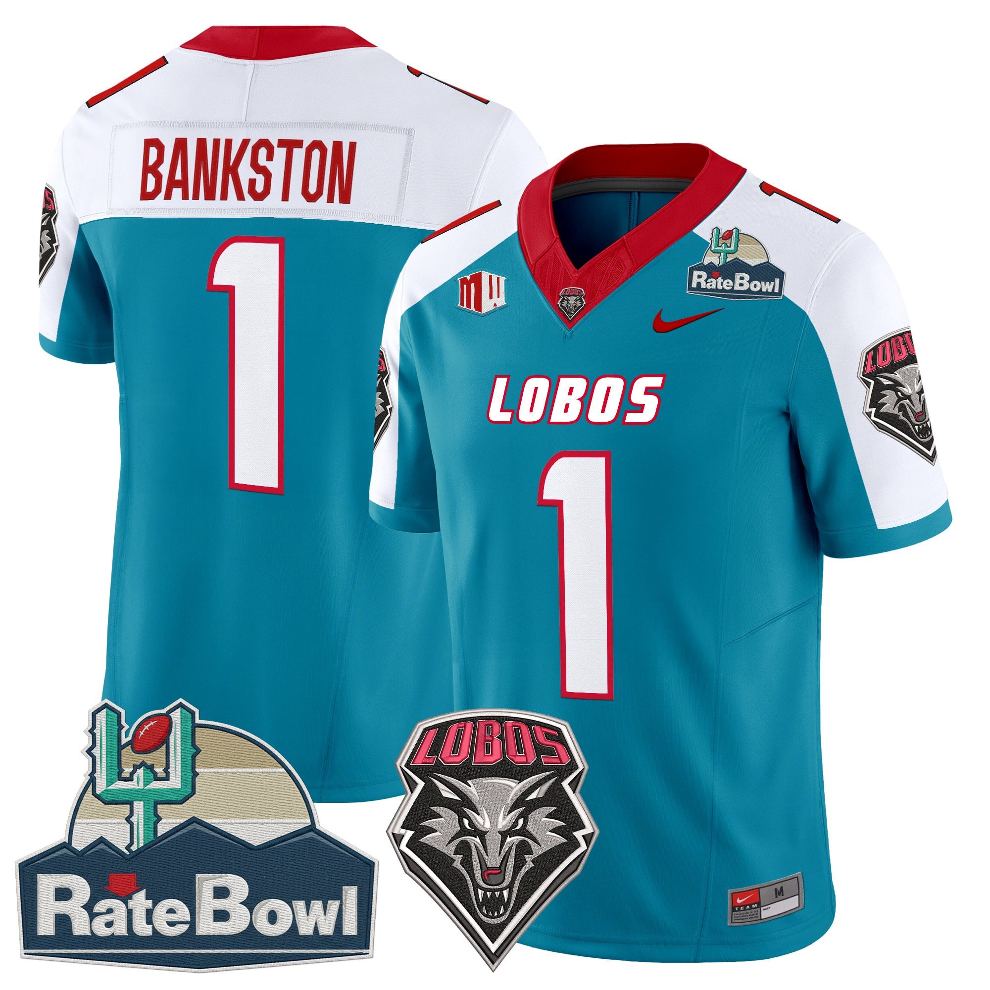 Men's New Mexico Lobos 2025 Rate Bowl Vapor Limited Jersey - All Stitched