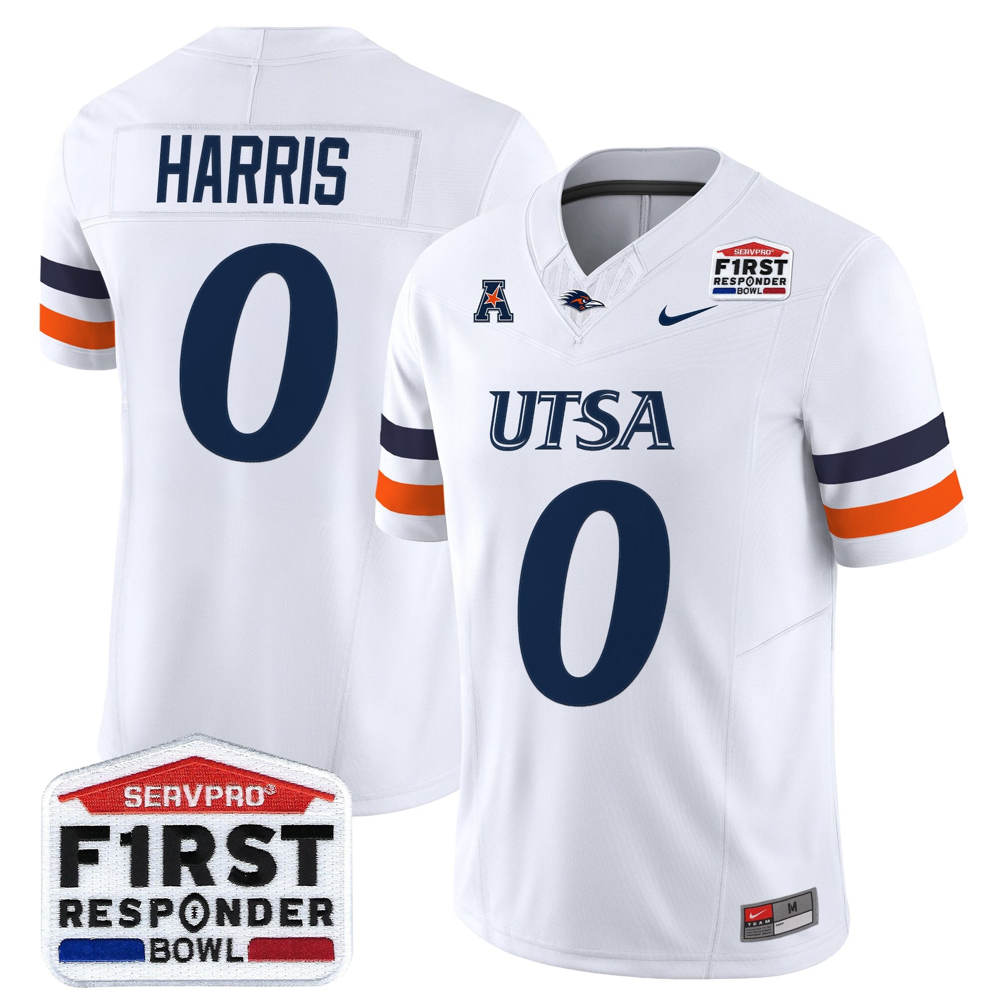 Men's UTSA Roadrunners 2025 First Responder Bowl Vapor Limited Jersey - All Stitched