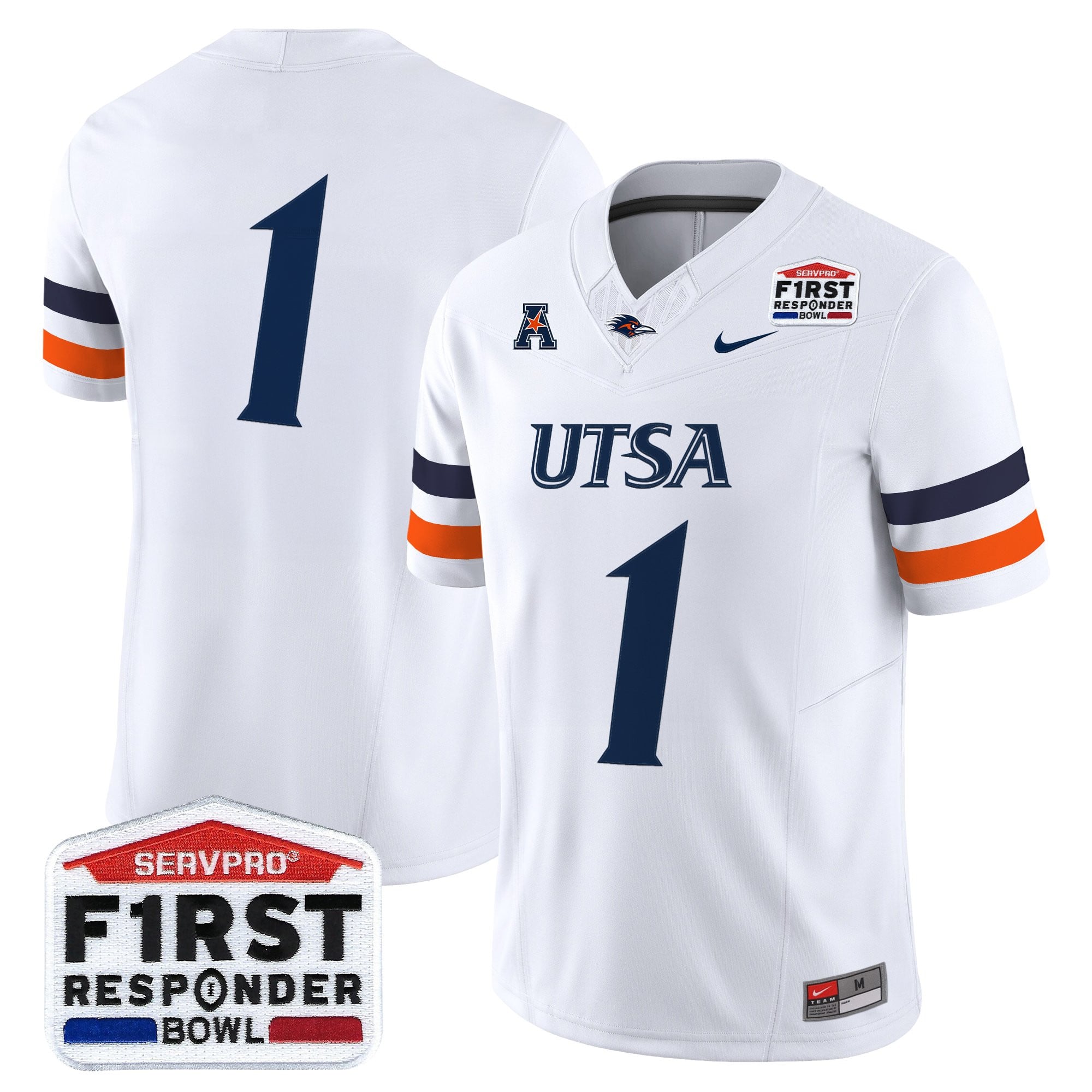 Men's UTSA Roadrunners 2025 First Responder Bowl Vapor Limited Jersey - All Stitched