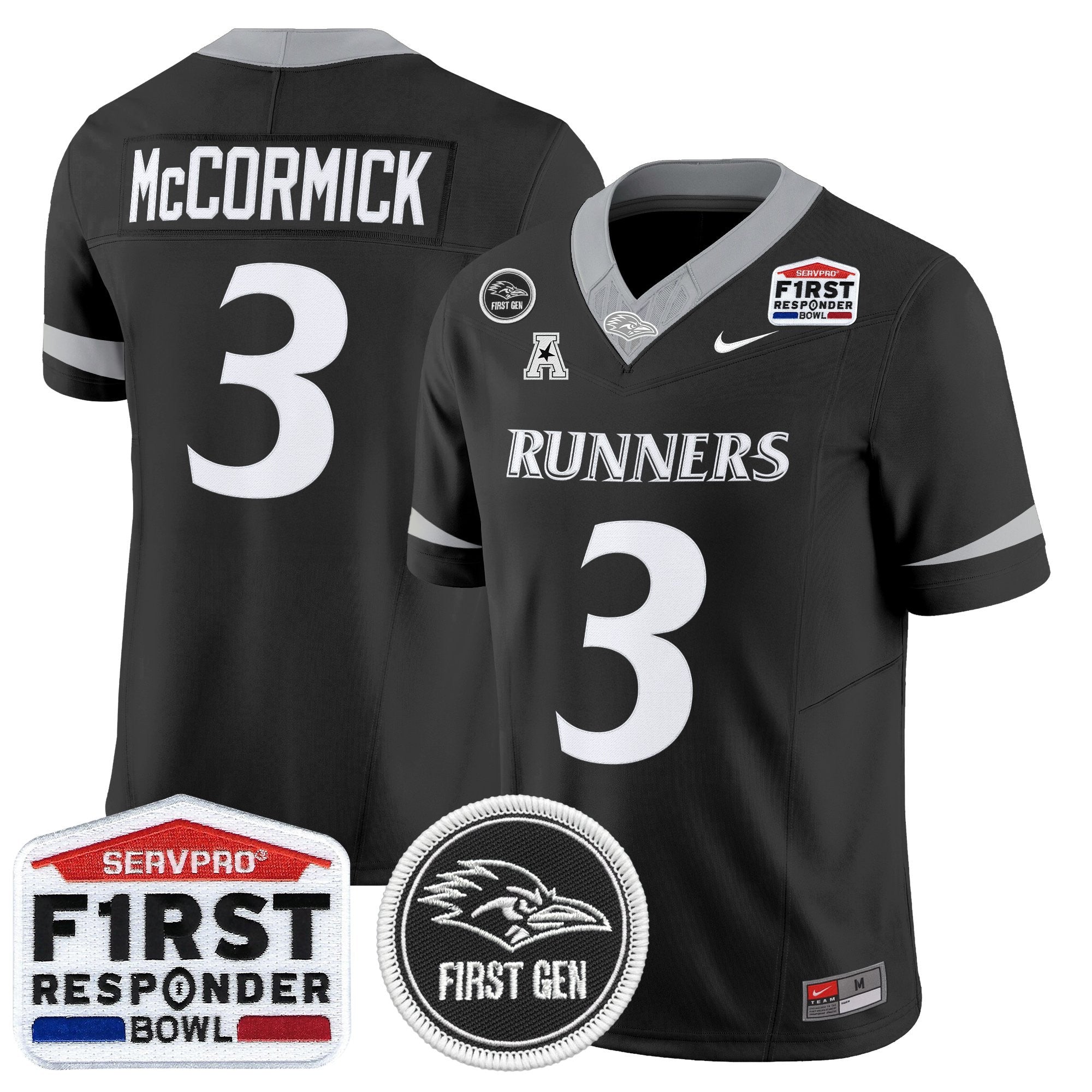 Men's UTSA Roadrunners 2025 First Responder Bowl Vapor Limited Jersey - All Stitched