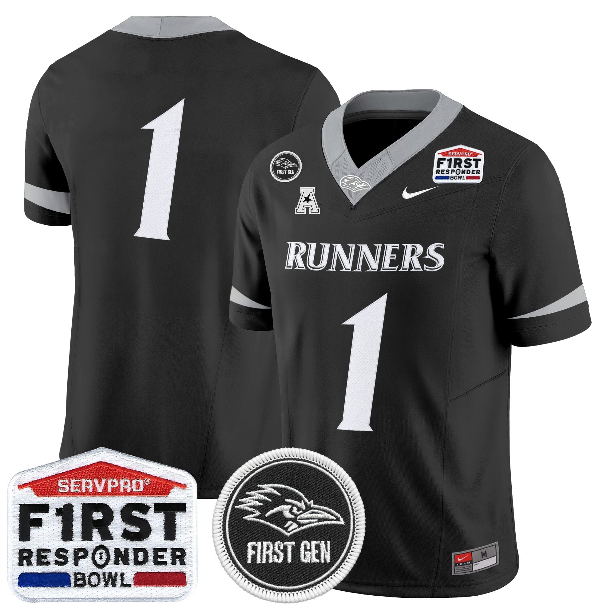 Men's UTSA Roadrunners 2025 First Responder Bowl Vapor Limited Jersey - All Stitched