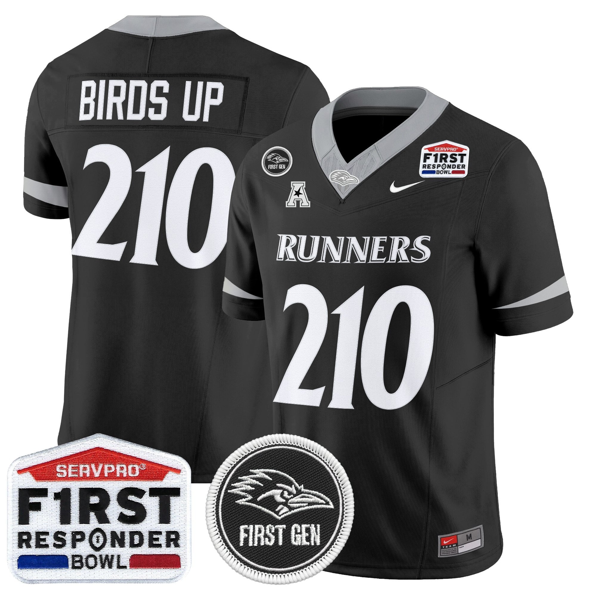Men's UTSA Roadrunners 2025 First Responder Bowl Vapor Limited Jersey - All Stitched