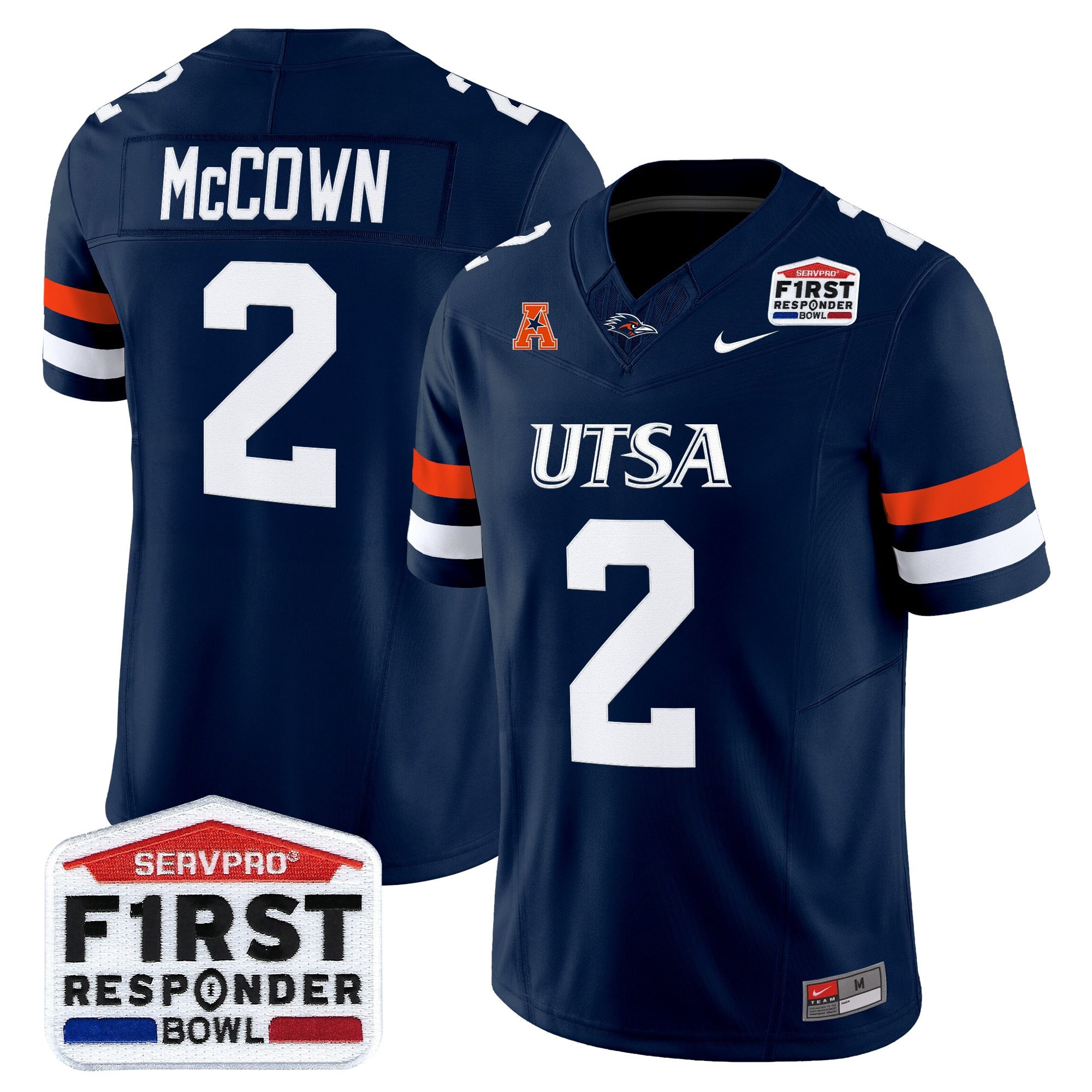 Men's UTSA Roadrunners 2025 First Responder Bowl Vapor Limited Jersey - All Stitched